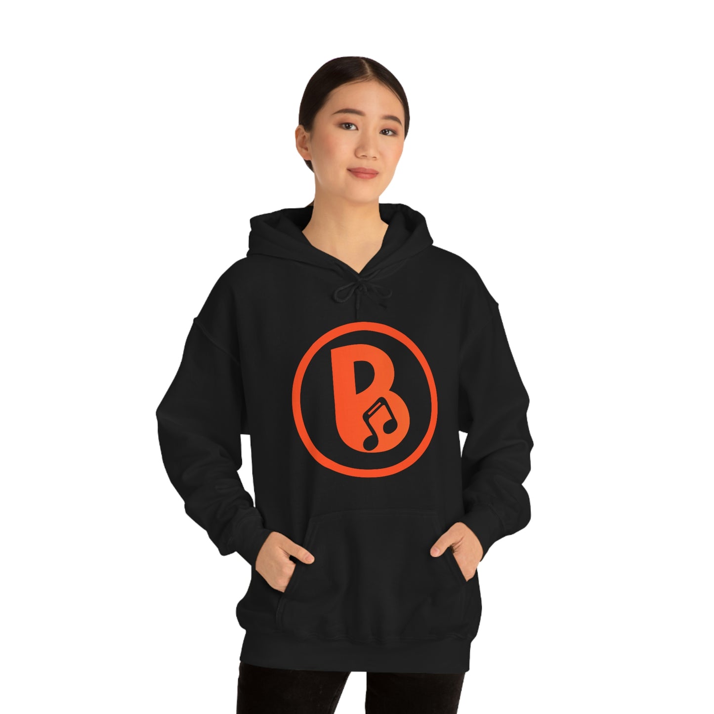 Banski B Logo Heavy Blend™ Hooded Sweatshirt