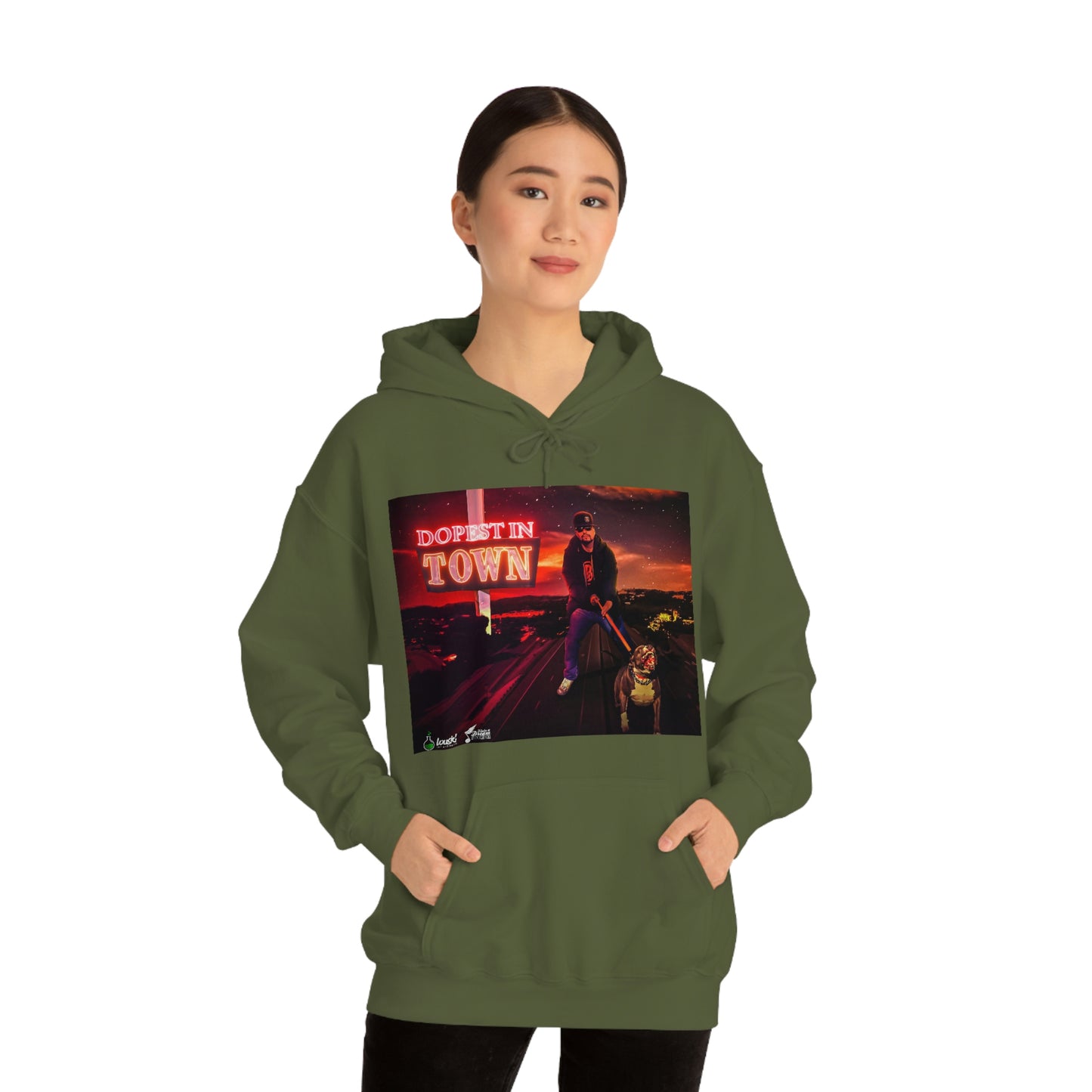 DOPEST IN TOWN Unisex Heavy Blend™ Hooded Sweatshirt
