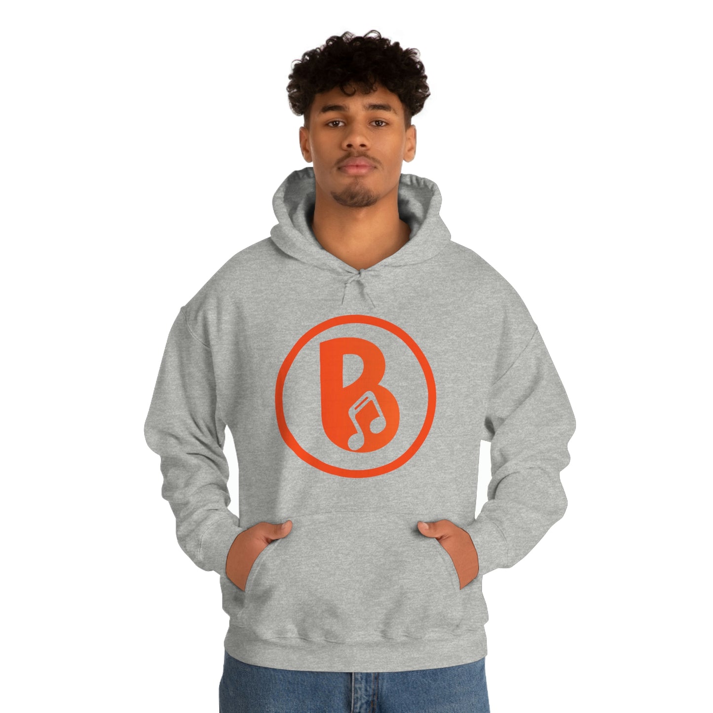 Banski B Logo Heavy Blend™ Hooded Sweatshirt
