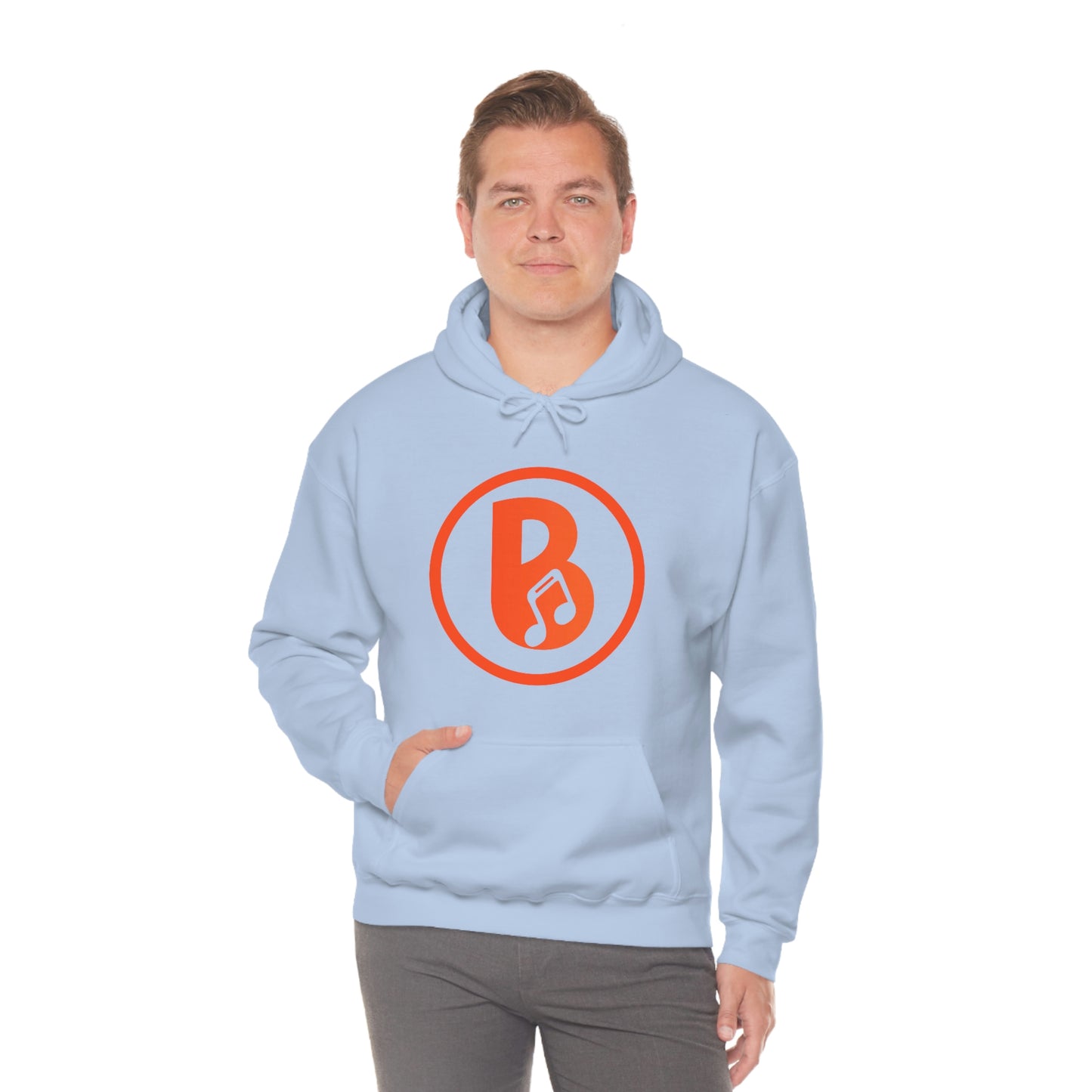 Banski B Logo Heavy Blend™ Hooded Sweatshirt