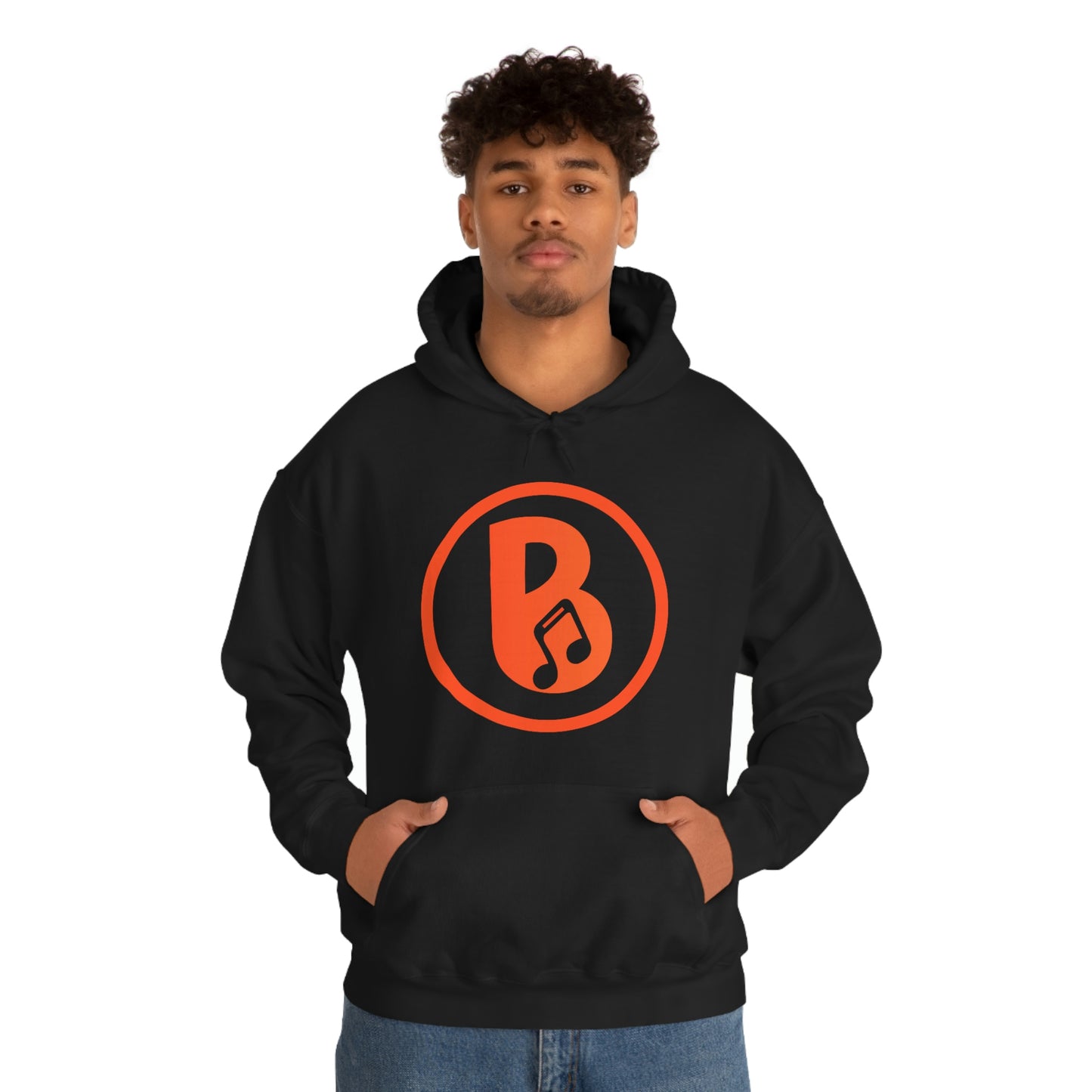 Banski B Logo Heavy Blend™ Hooded Sweatshirt