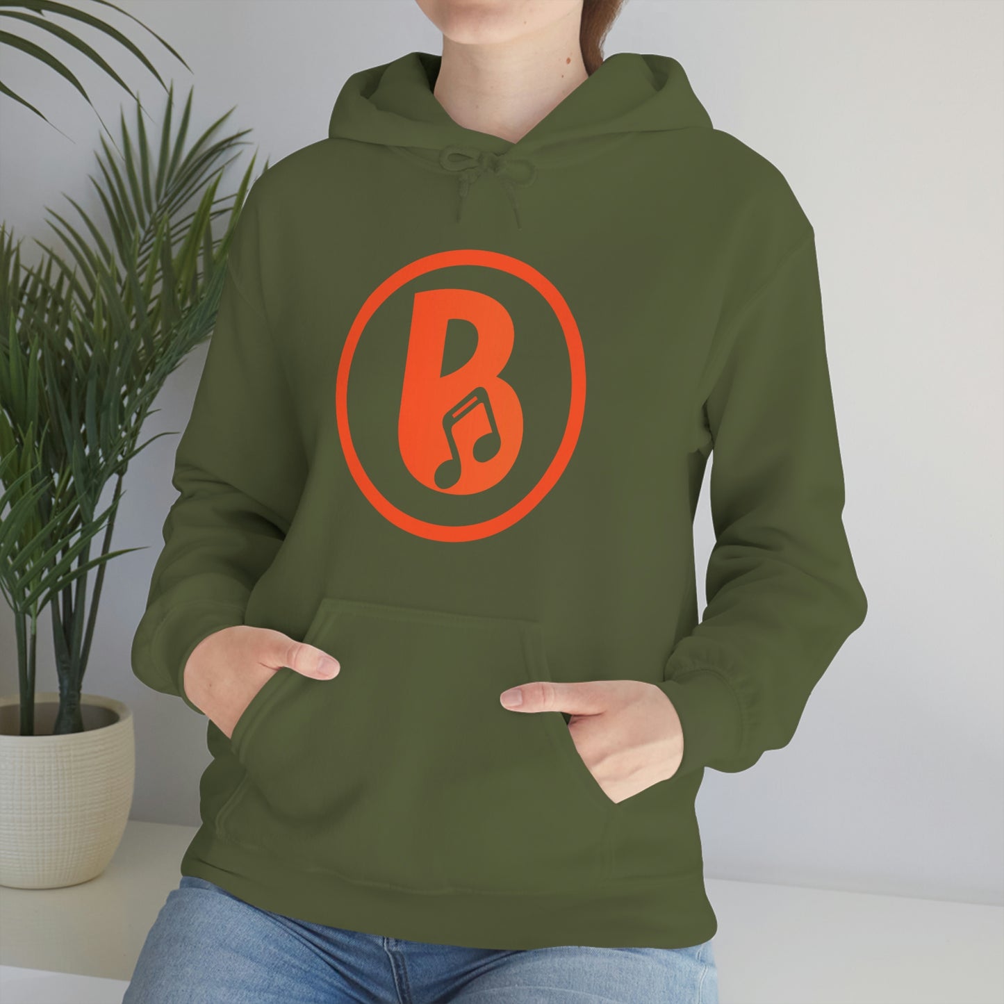 Banski B Logo Heavy Blend™ Hooded Sweatshirt