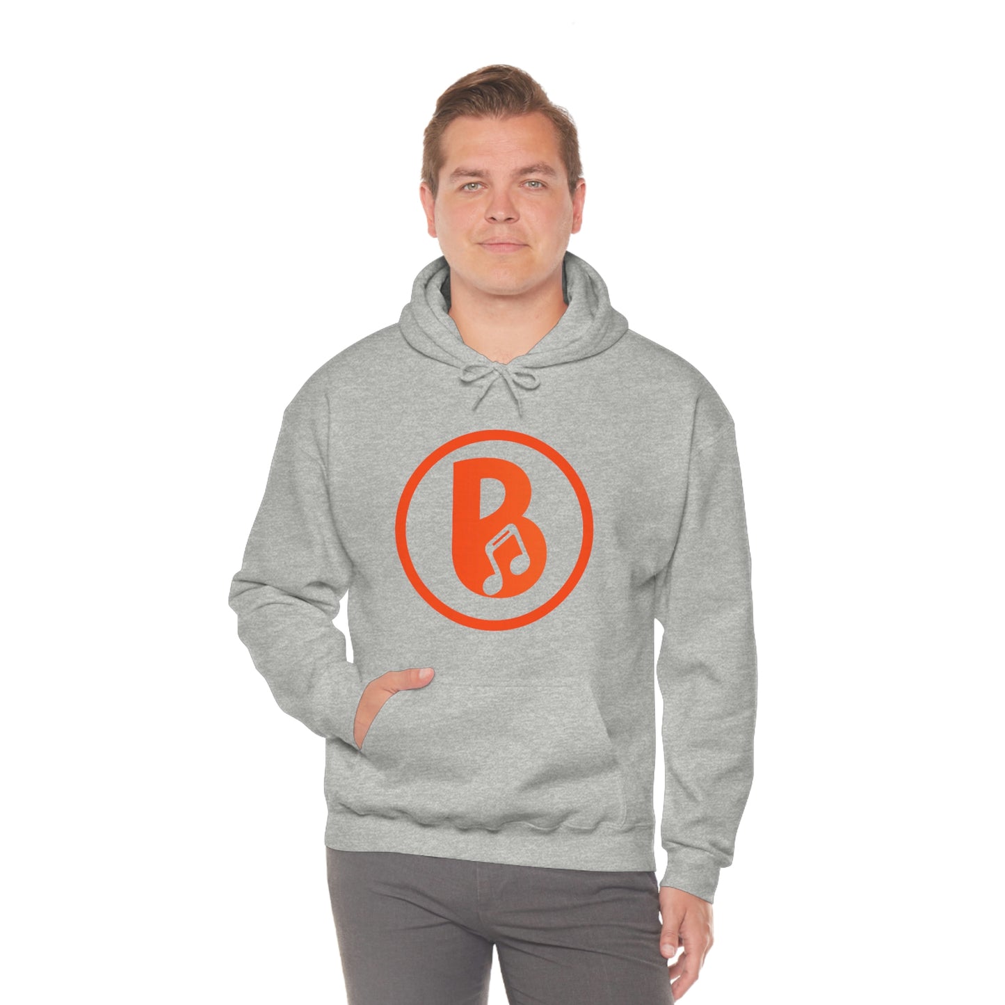 Banski B Logo Heavy Blend™ Hooded Sweatshirt