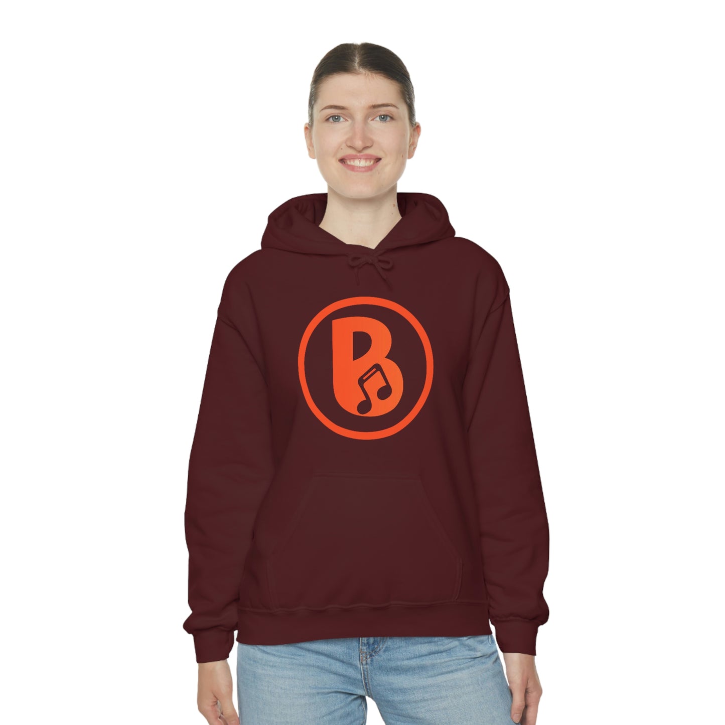 Banski B Logo Heavy Blend™ Hooded Sweatshirt