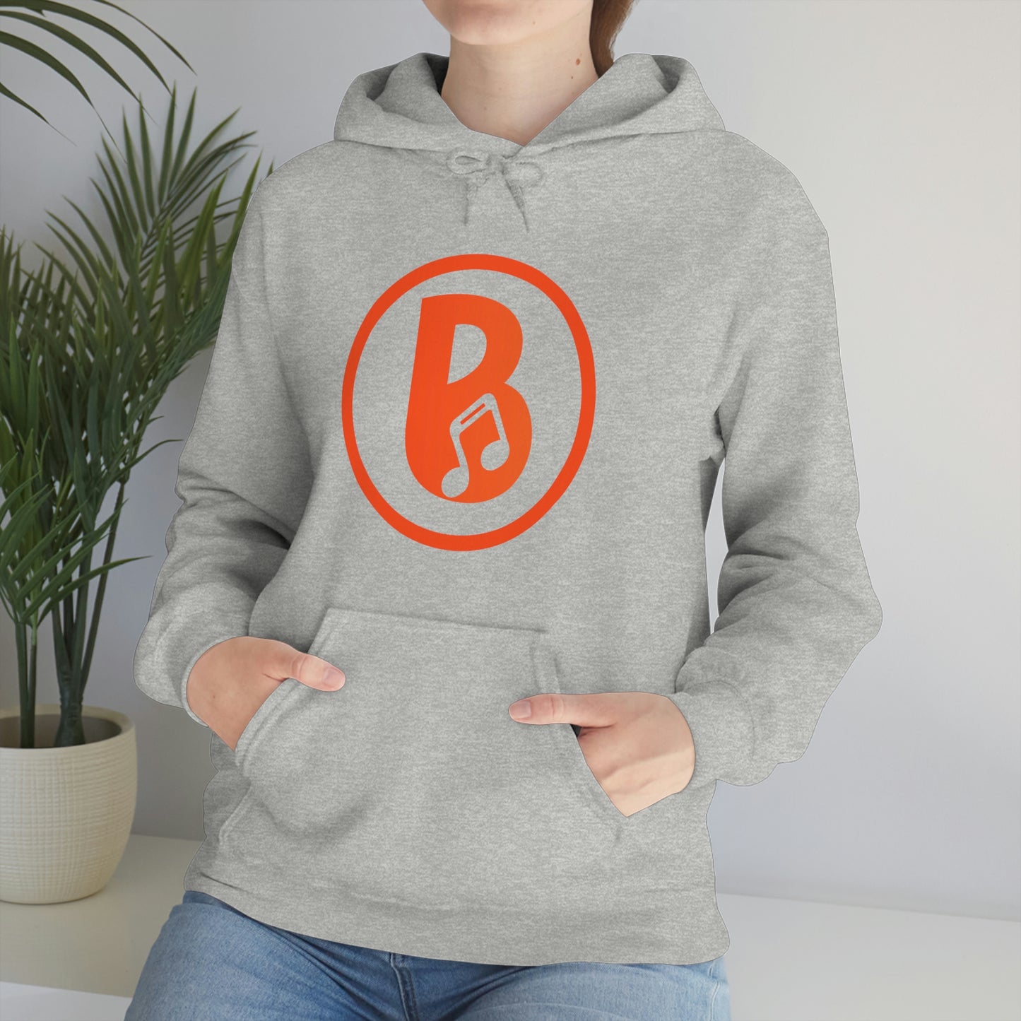 Banski B Logo Heavy Blend™ Hooded Sweatshirt