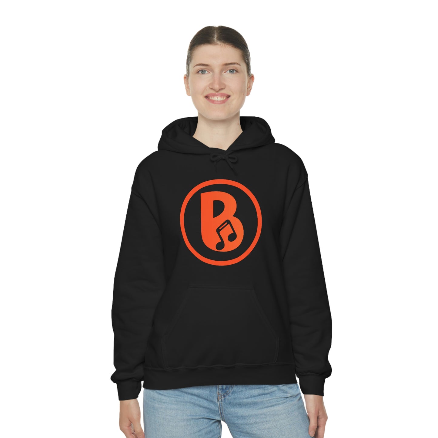 Banski B Logo Heavy Blend™ Hooded Sweatshirt