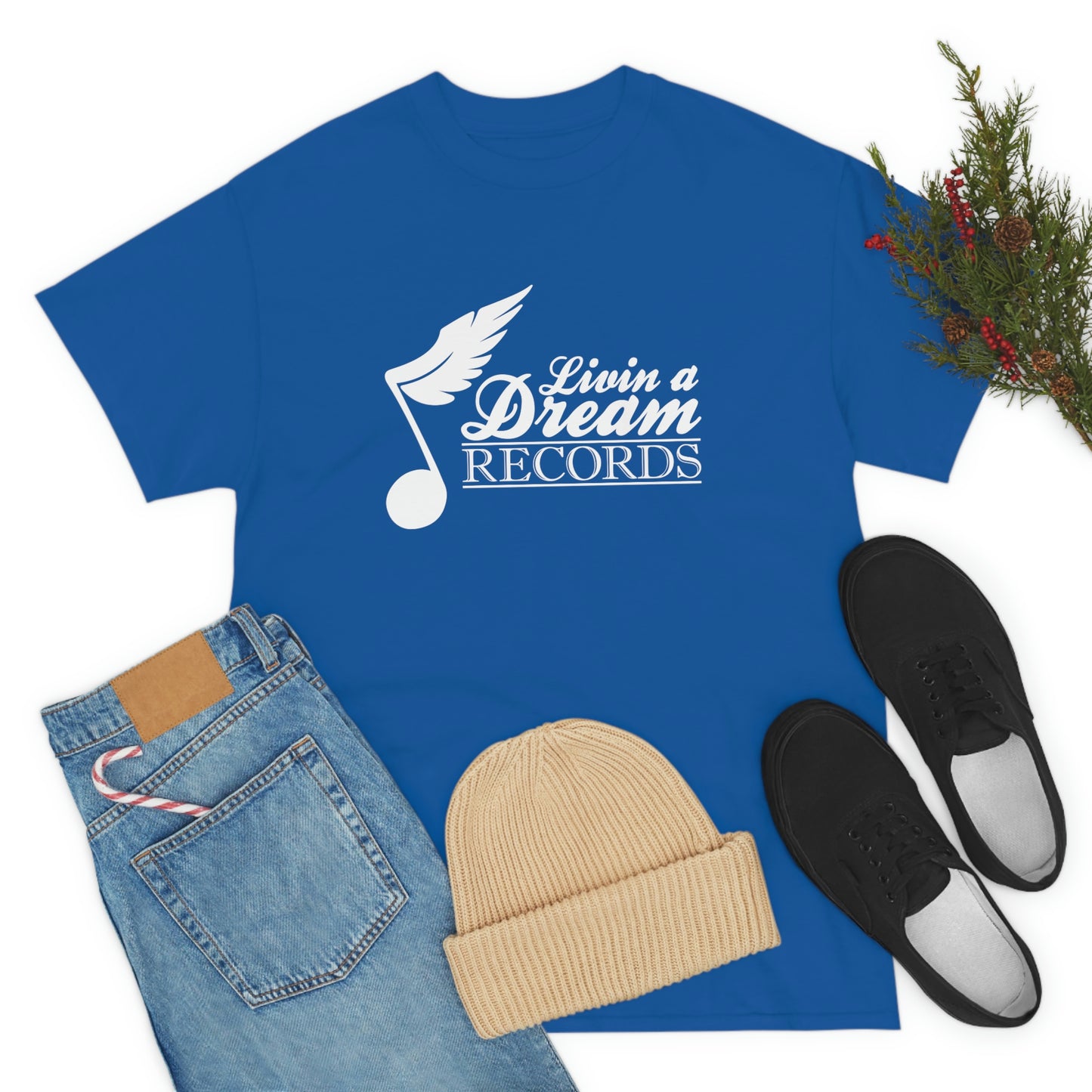 Livin A Dream Records Heavy Cotton Tee [White]