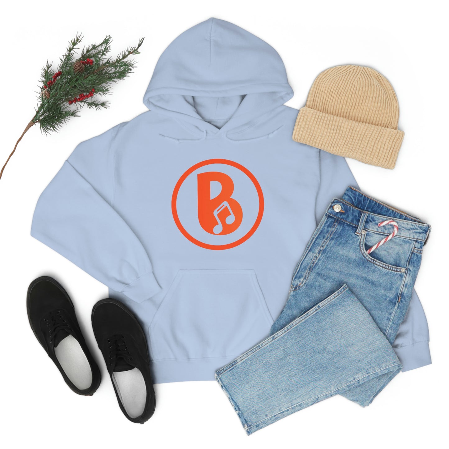 Banski B Logo Heavy Blend™ Hooded Sweatshirt