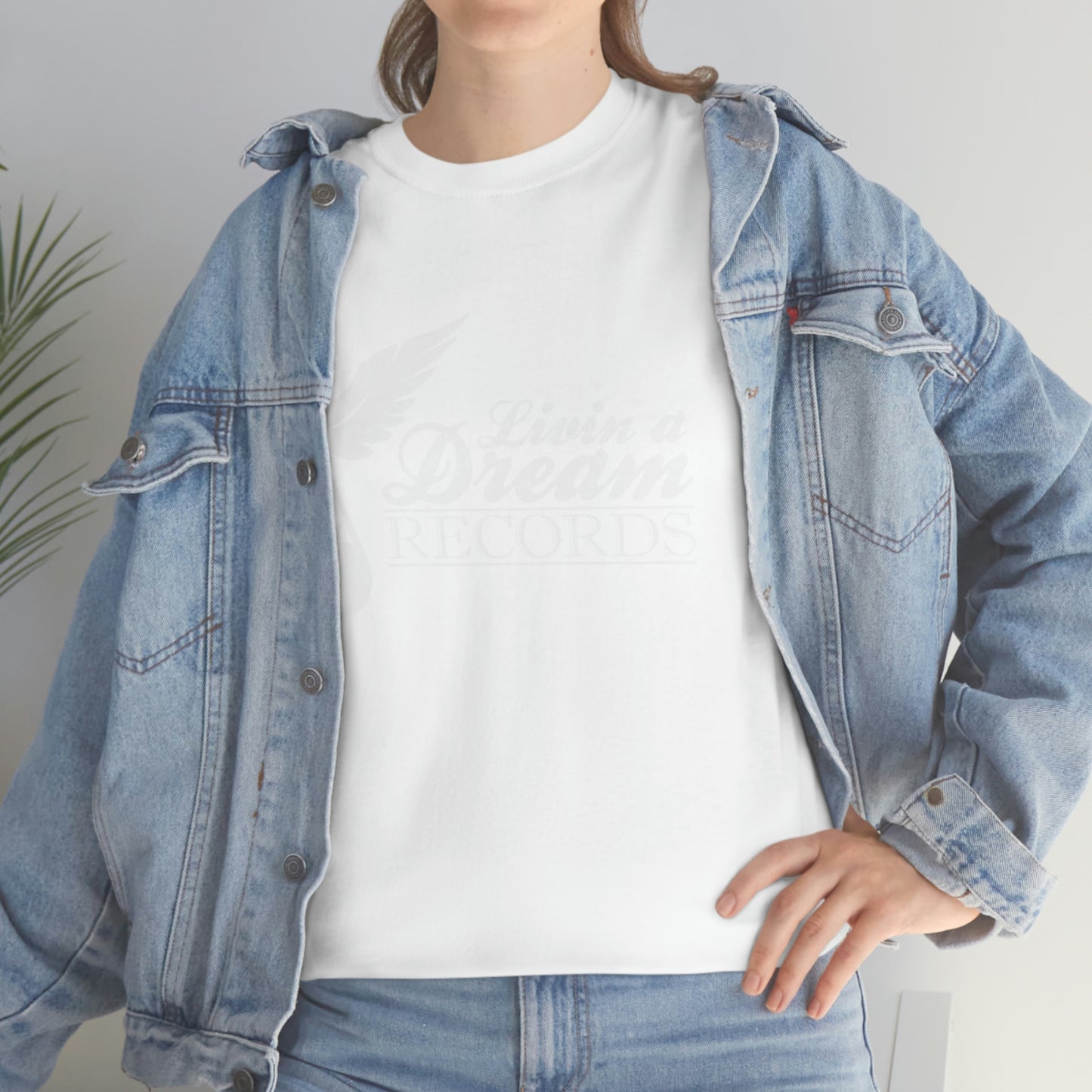 Livin A Dream Records Heavy Cotton Tee [White]