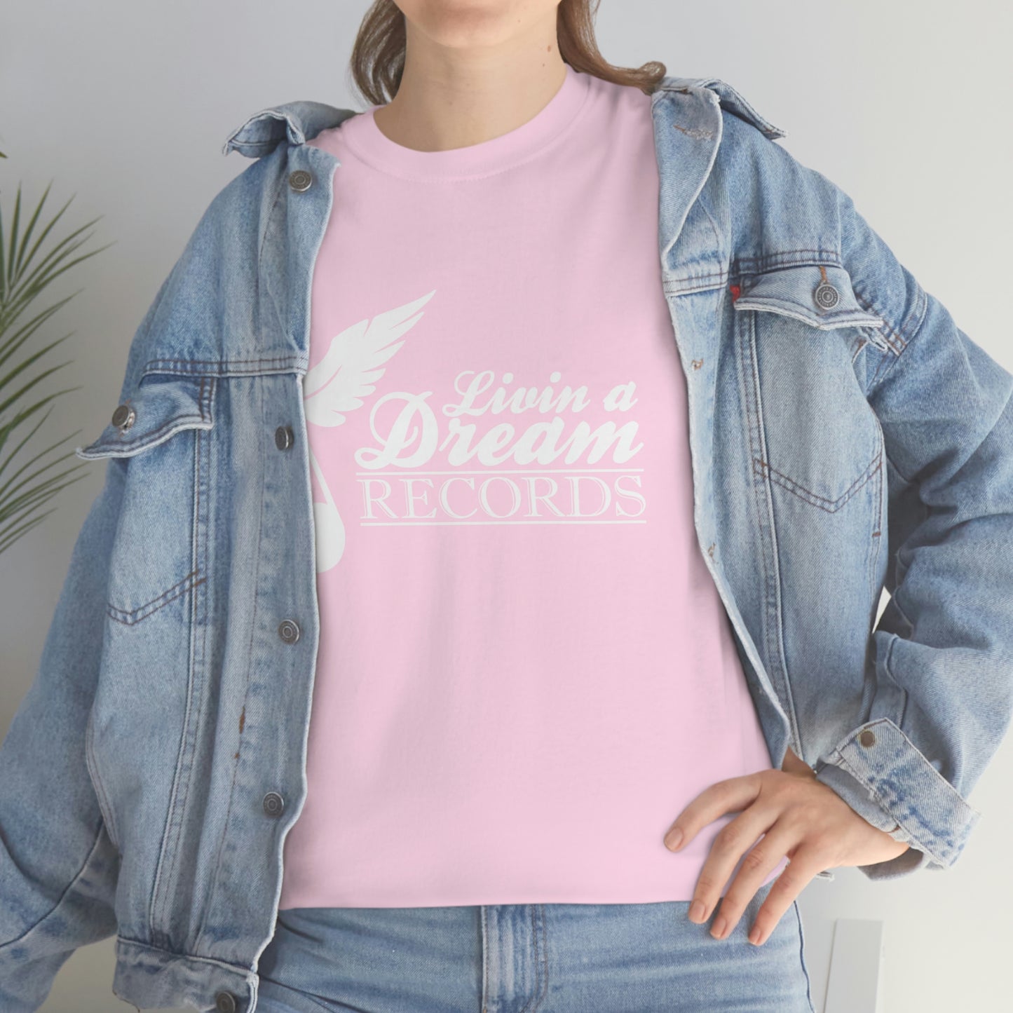 Livin A Dream Records Heavy Cotton Tee [White]