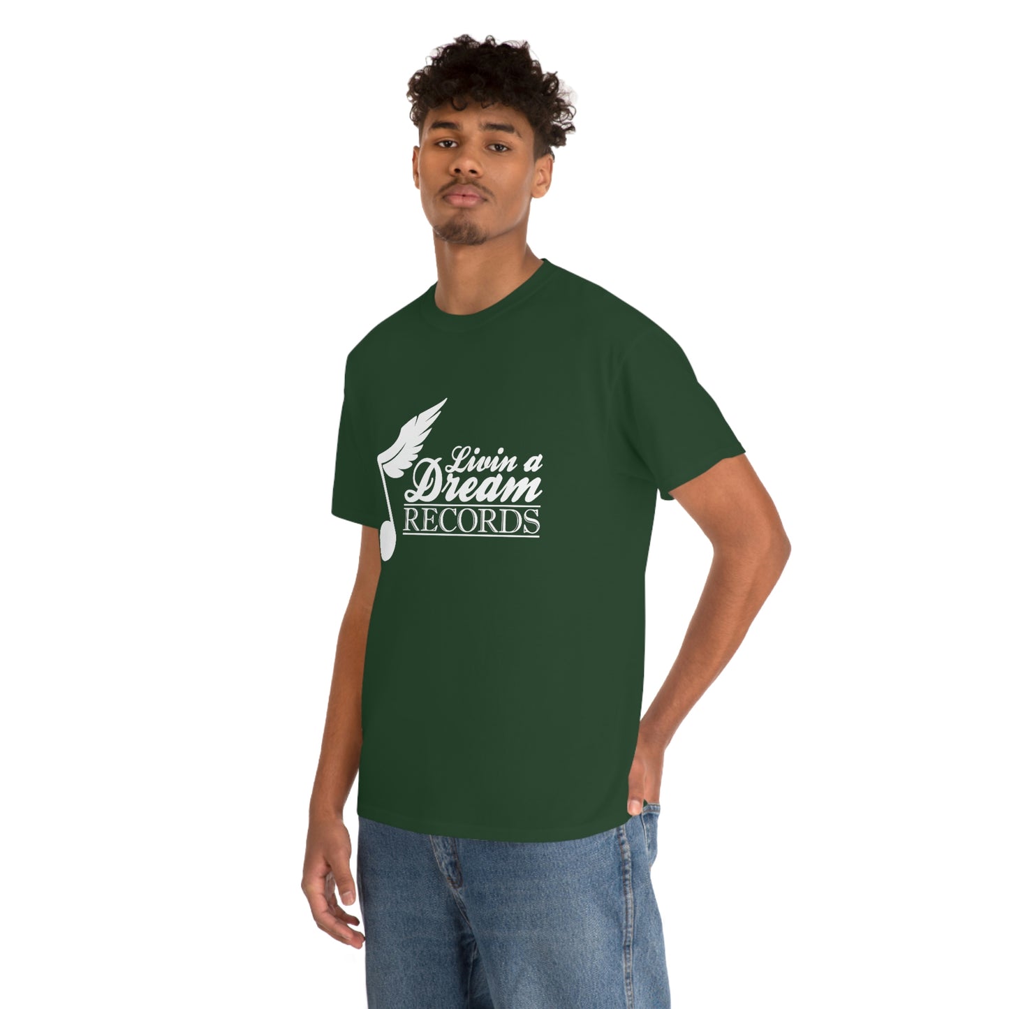 Livin A Dream Records Heavy Cotton Tee [White]