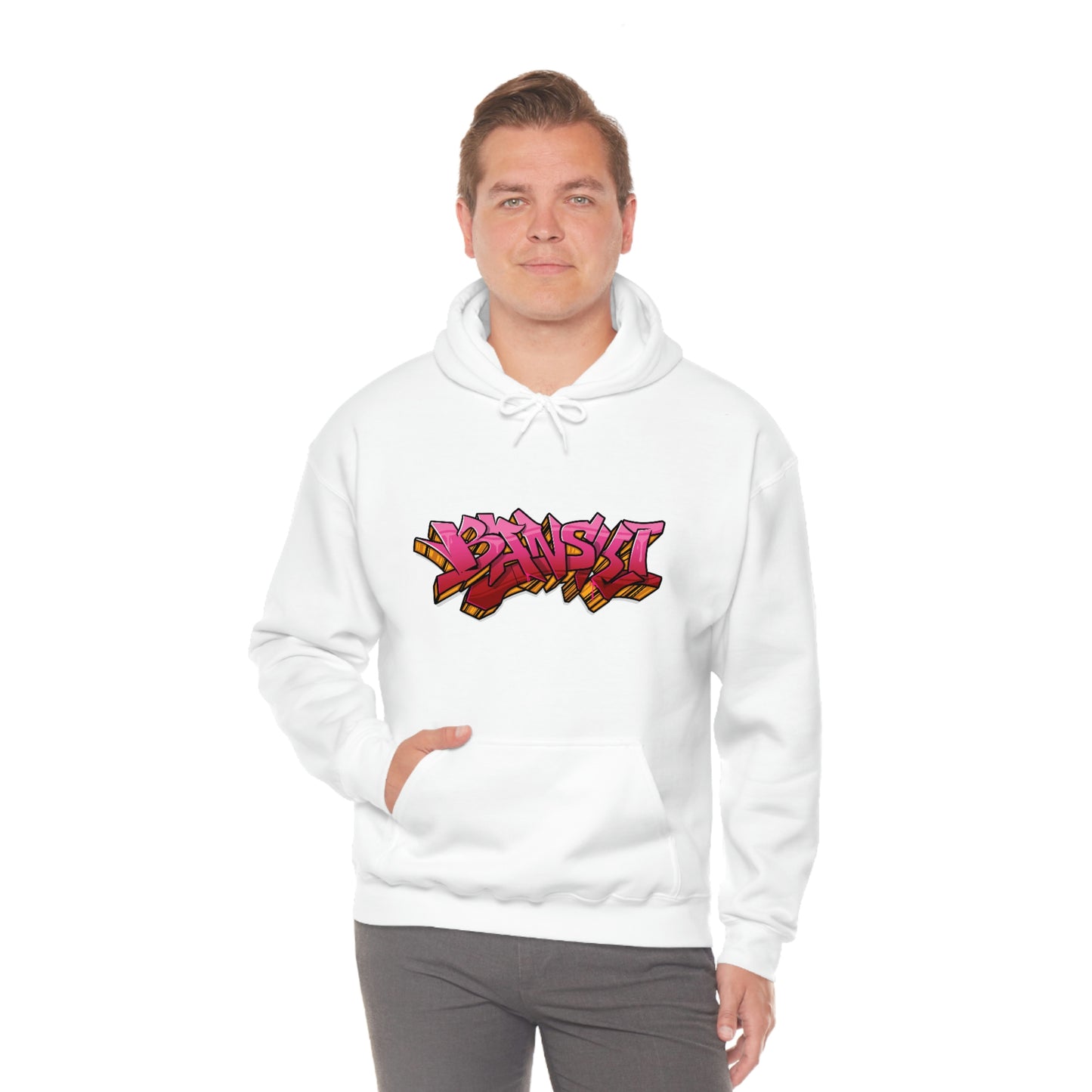 Banski Graffiti2 Heavy Blend™ Hooded Sweatshirt