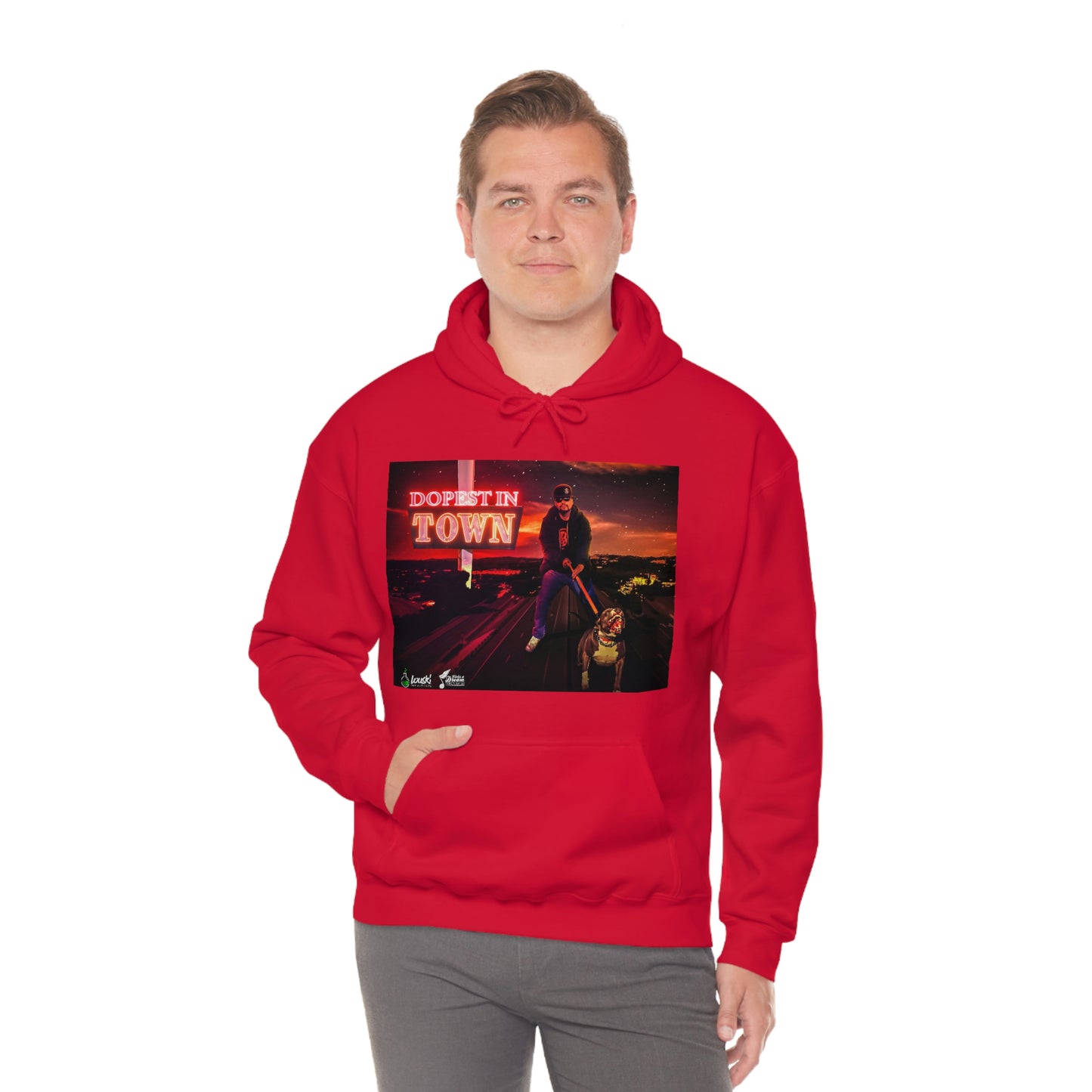 DOPEST IN TOWN Unisex Heavy Blend™ Hooded Sweatshirt