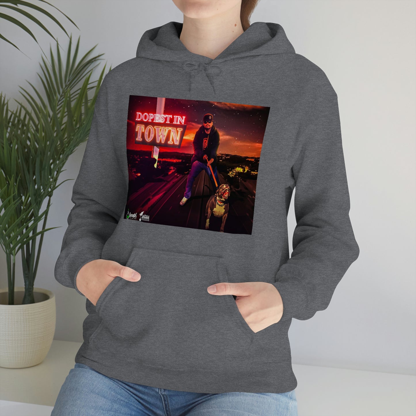 DOPEST IN TOWN Unisex Heavy Blend™ Hooded Sweatshirt