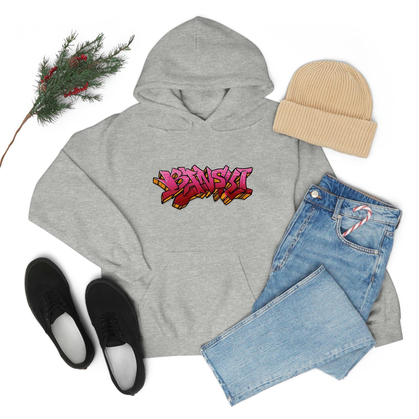 Banski Graffiti2 Heavy Blend™ Hooded Sweatshirt