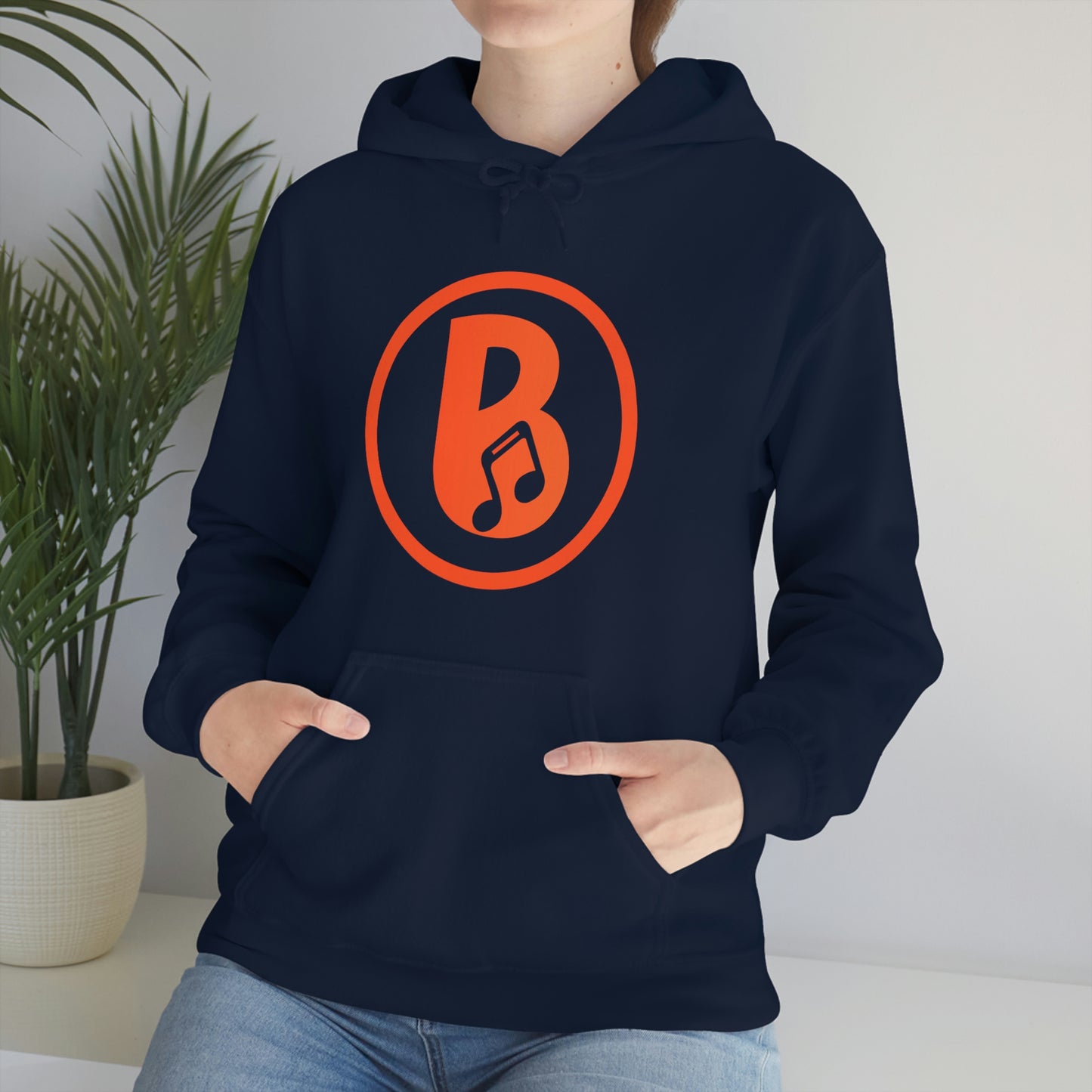 Banski B Logo Heavy Blend™ Hooded Sweatshirt