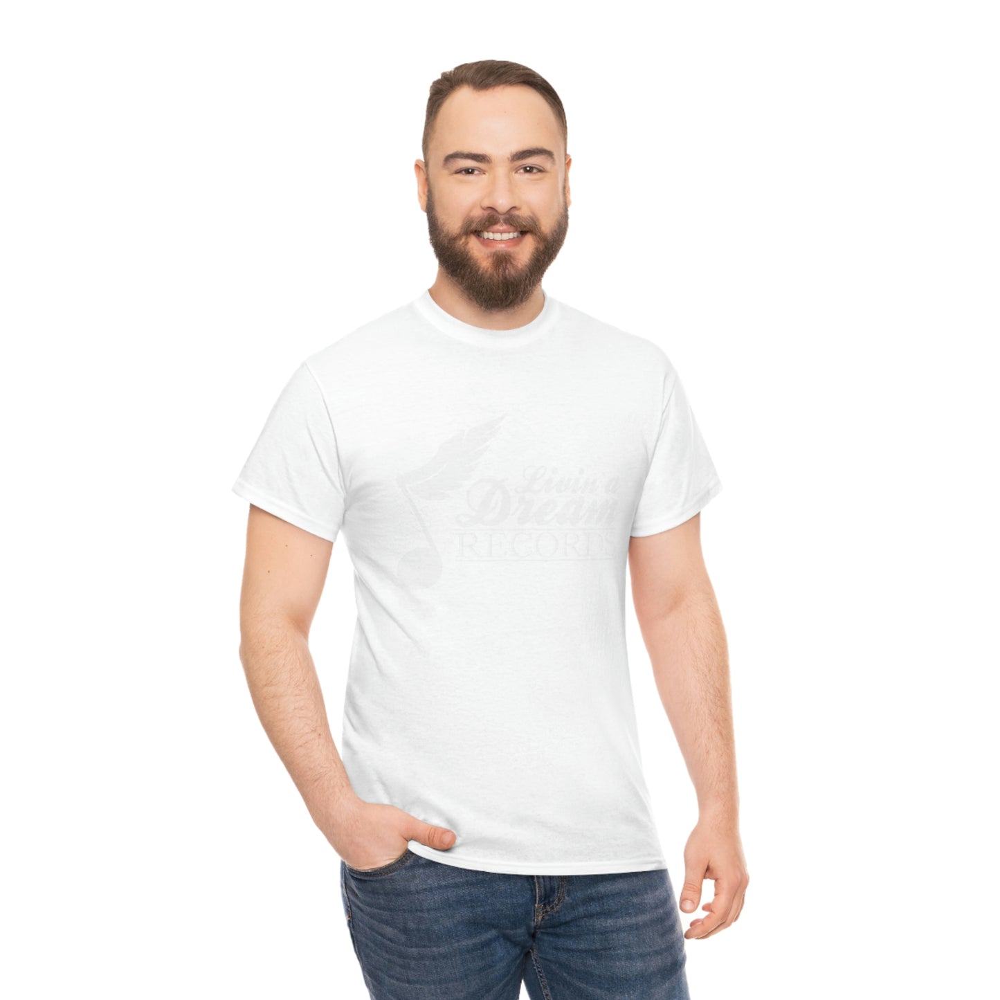 Livin A Dream Records Heavy Cotton Tee [White]