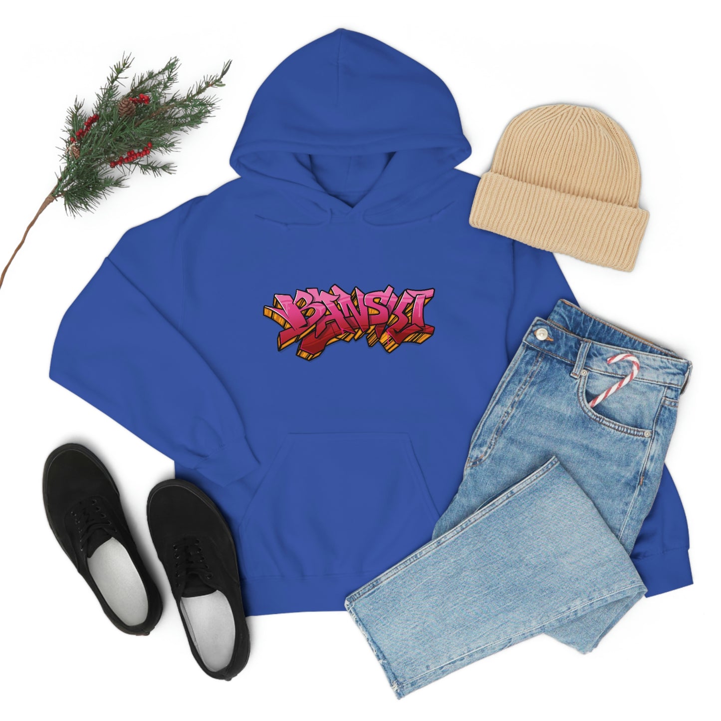 Banski Graffiti2 Heavy Blend™ Hooded Sweatshirt