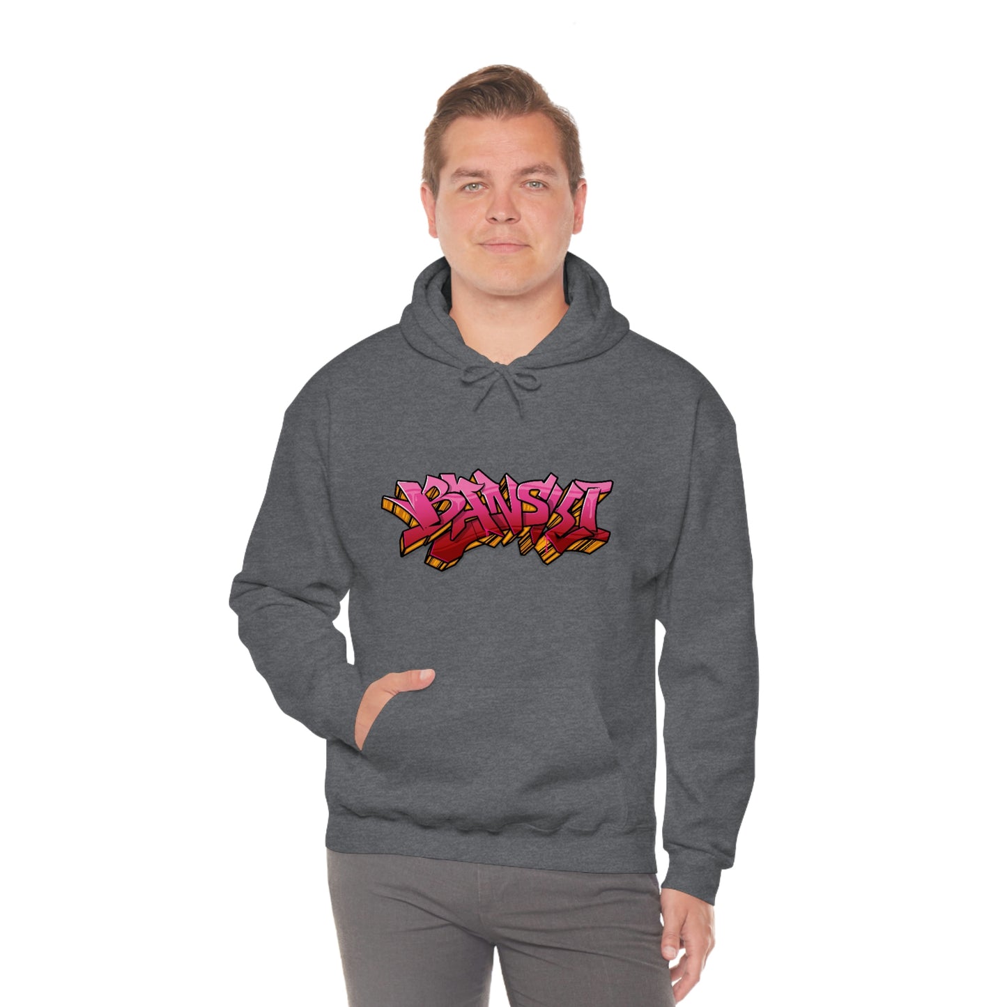 Banski Graffiti2 Heavy Blend™ Hooded Sweatshirt