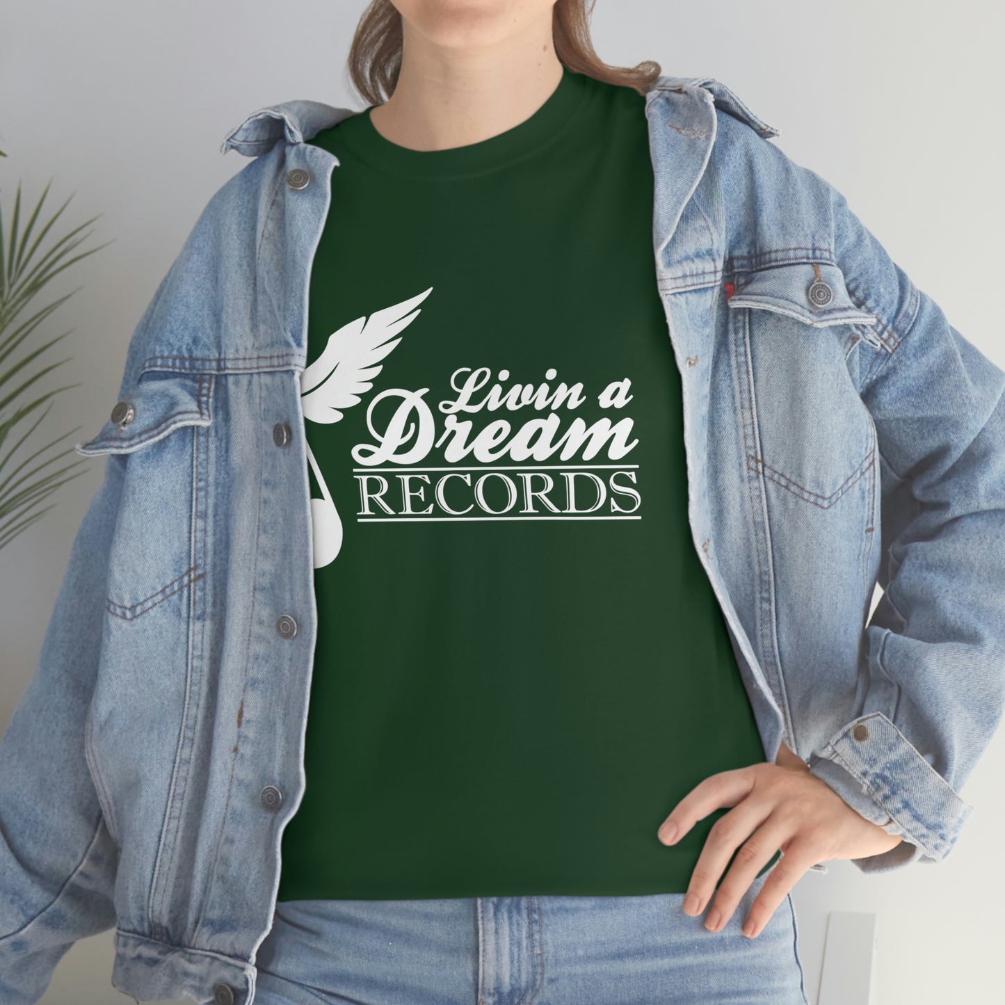 Livin A Dream Records Heavy Cotton Tee [White]