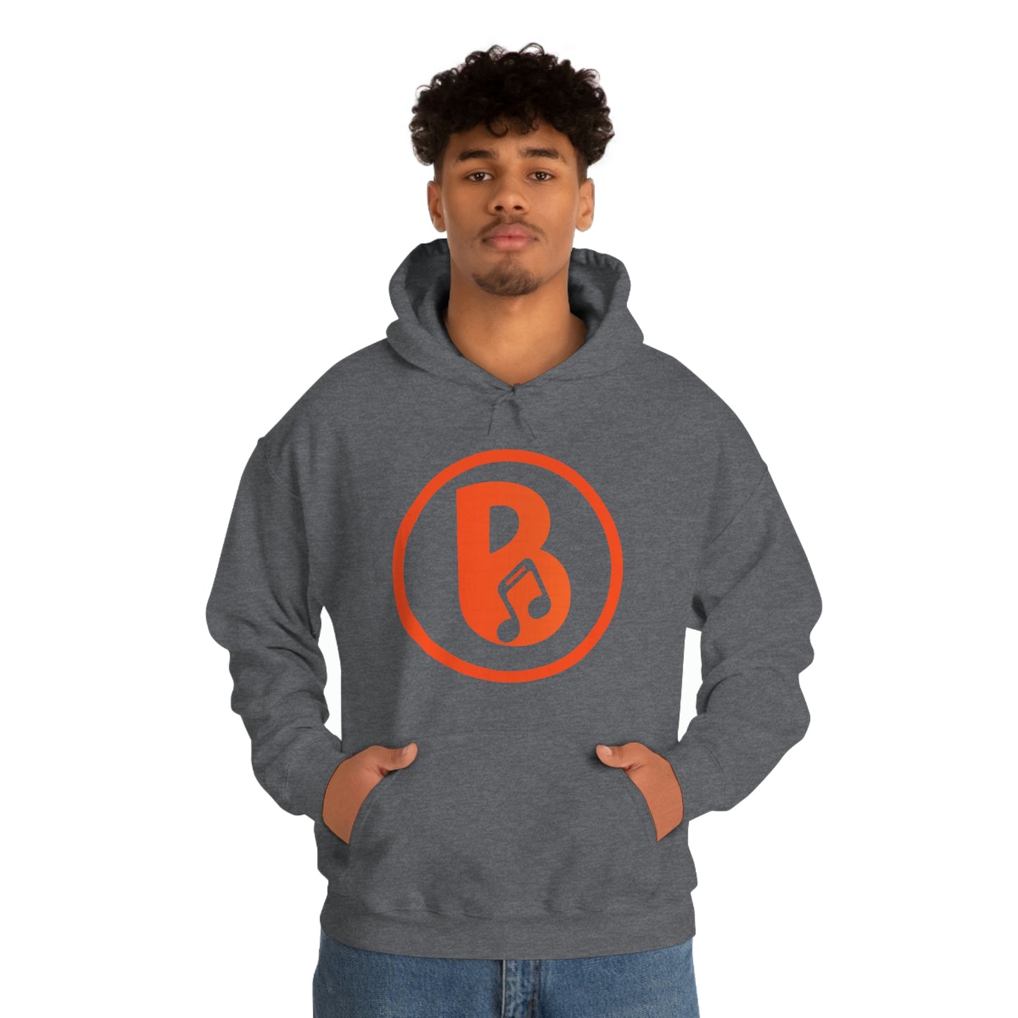 Banski B Logo Heavy Blend™ Hooded Sweatshirt