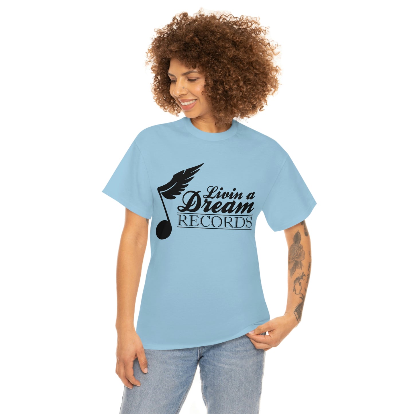Livin A Dream Records Heavy Cotton Tee