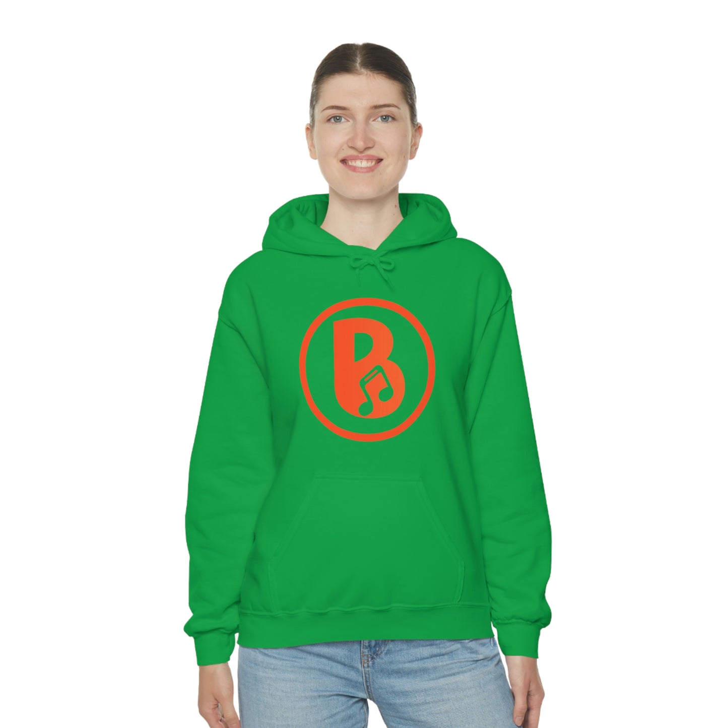 Banski B Logo Heavy Blend™ Hooded Sweatshirt