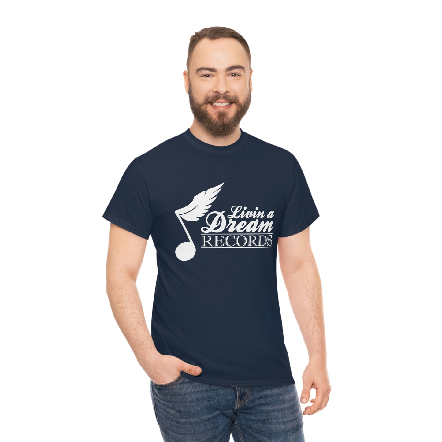 Livin A Dream Records Heavy Cotton Tee [White]