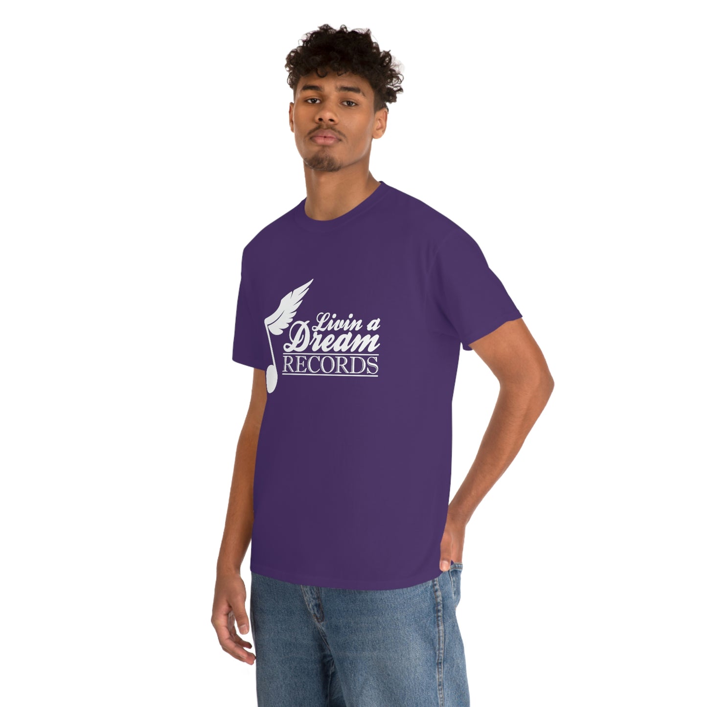 Livin A Dream Records Heavy Cotton Tee [White]