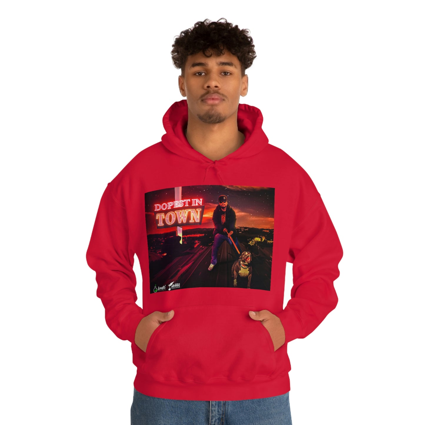 DOPEST IN TOWN Unisex Heavy Blend™ Hooded Sweatshirt