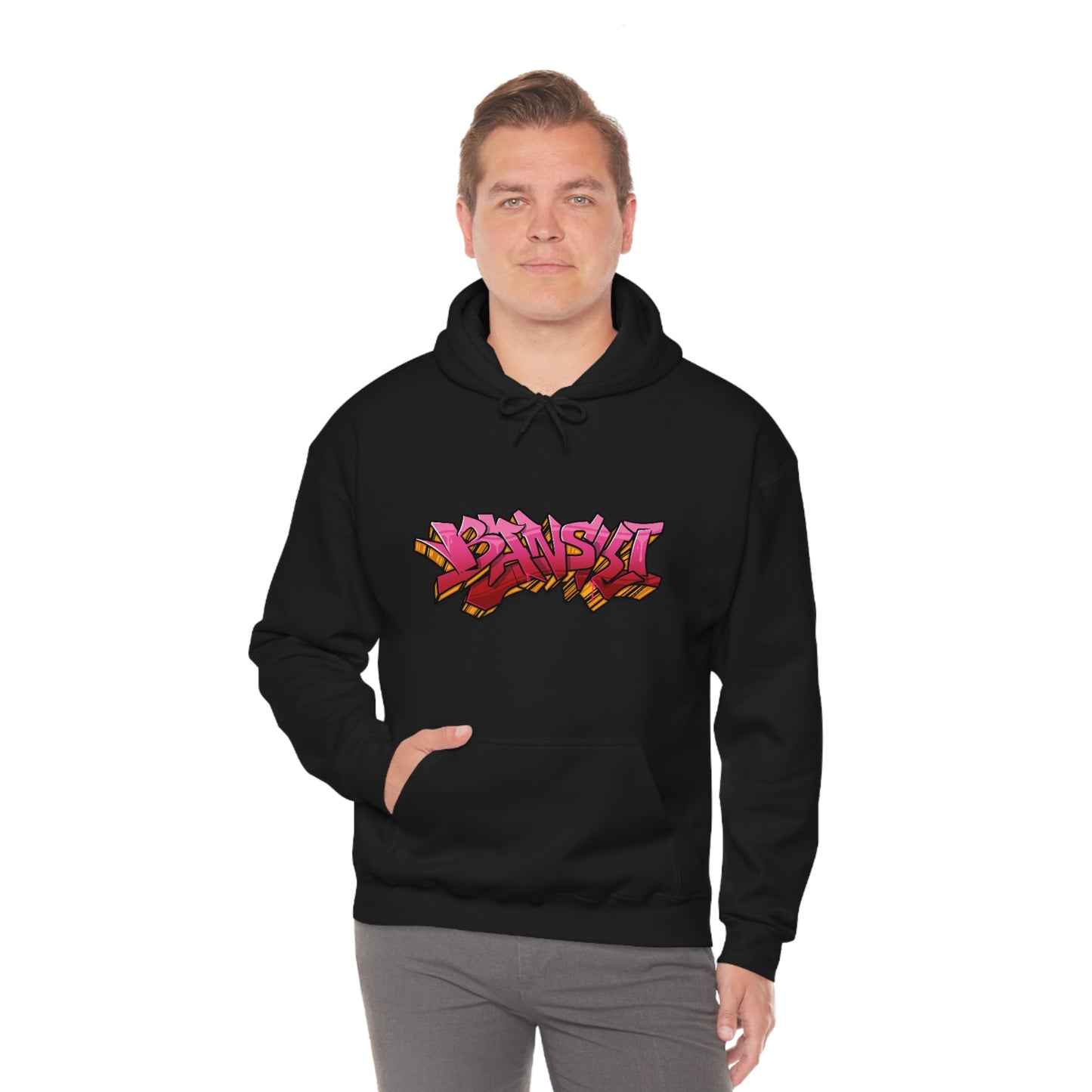 Banski Graffiti2 Heavy Blend™ Hooded Sweatshirt