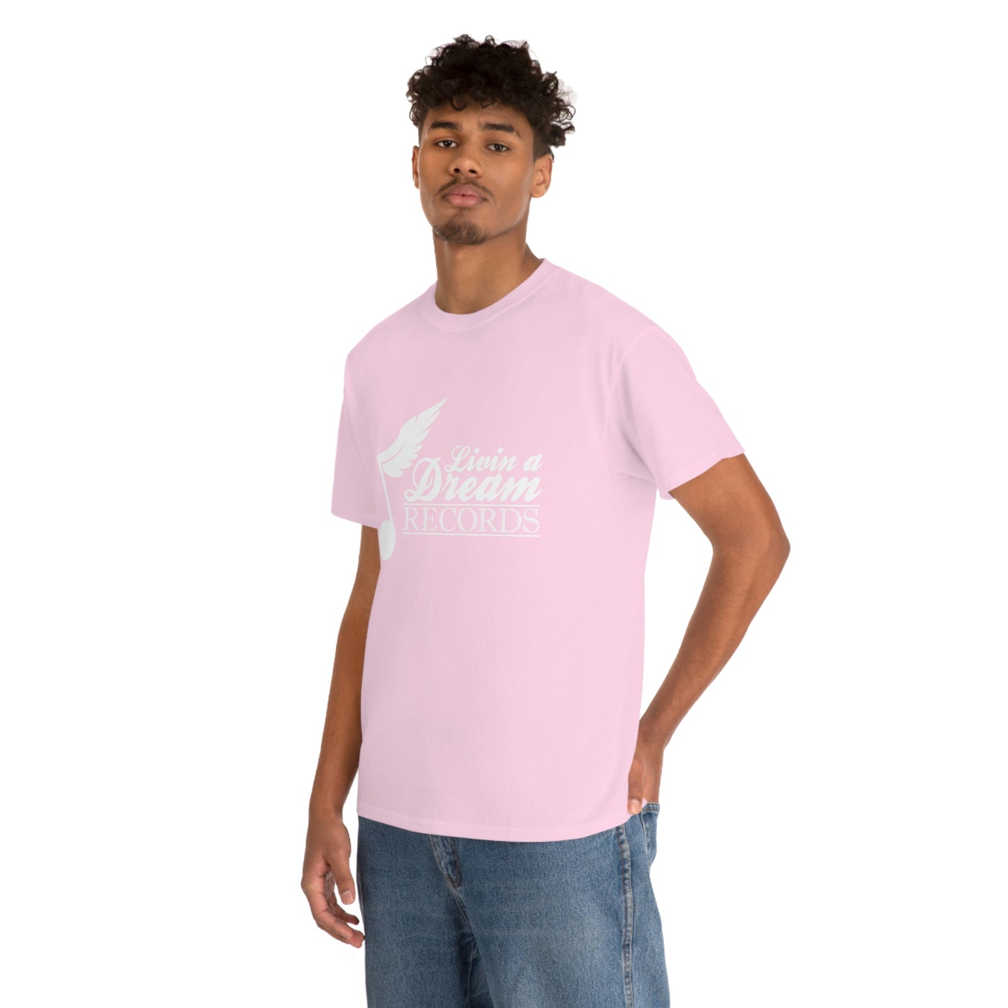 Livin A Dream Records Heavy Cotton Tee [White]