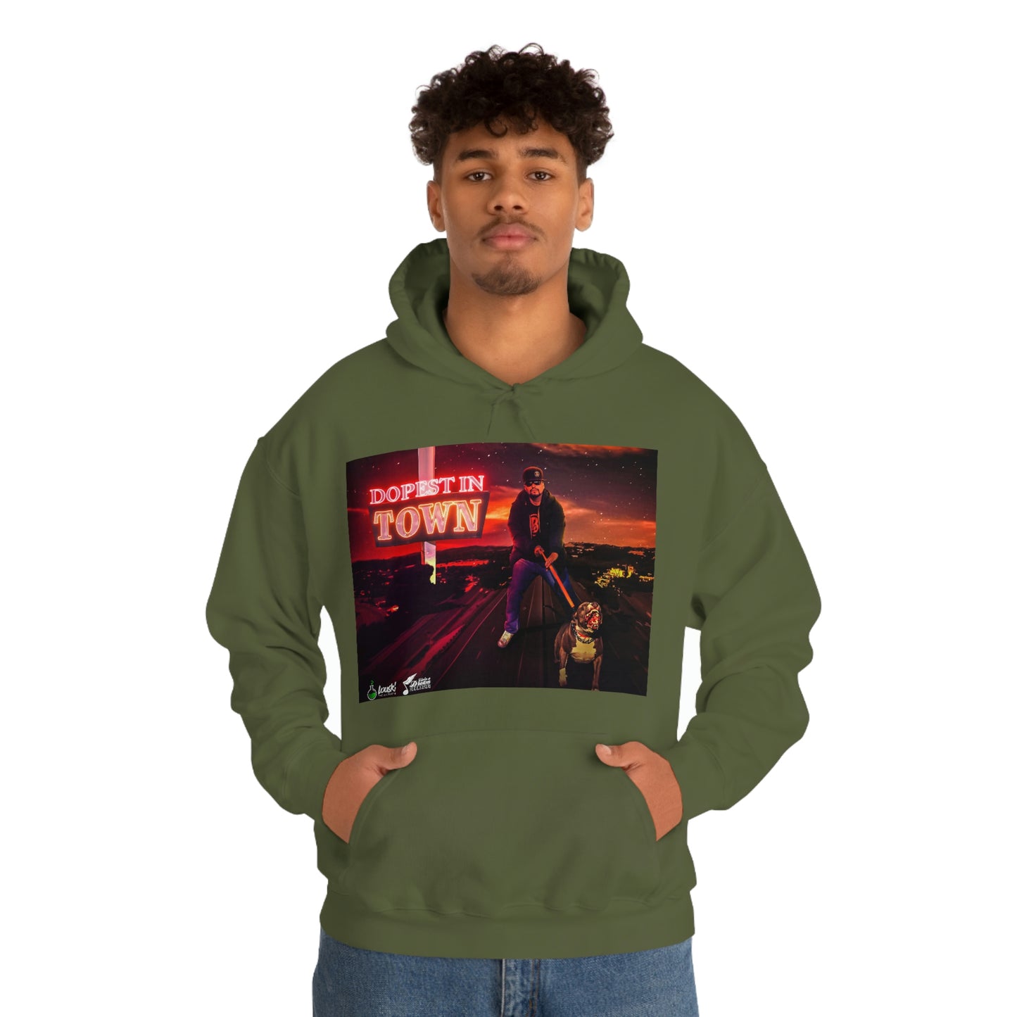 DOPEST IN TOWN Unisex Heavy Blend™ Hooded Sweatshirt