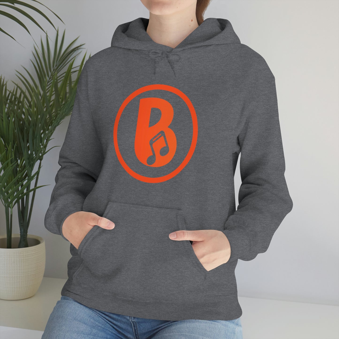 Banski B Logo Heavy Blend™ Hooded Sweatshirt