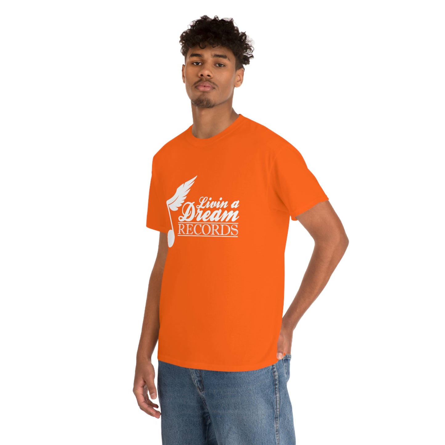 Livin A Dream Records Heavy Cotton Tee [White]