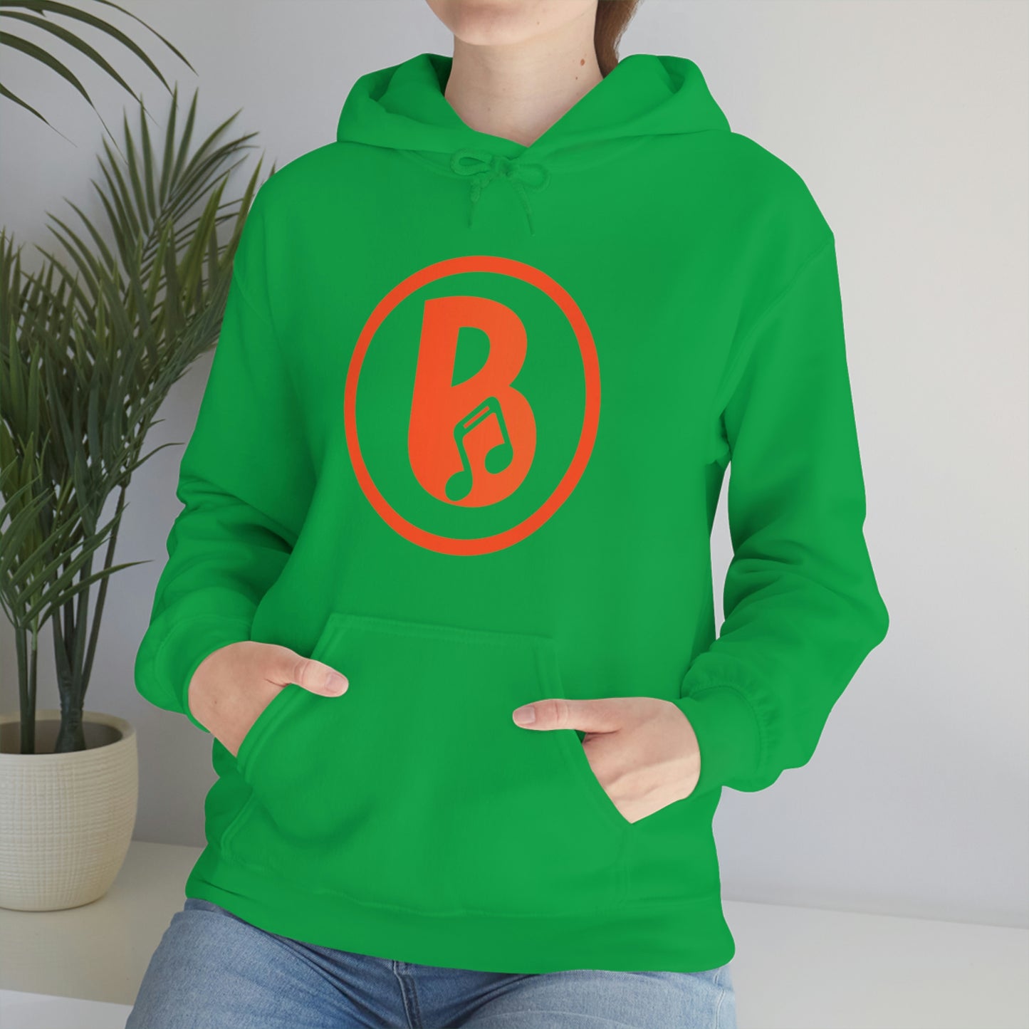 Banski B Logo Heavy Blend™ Hooded Sweatshirt