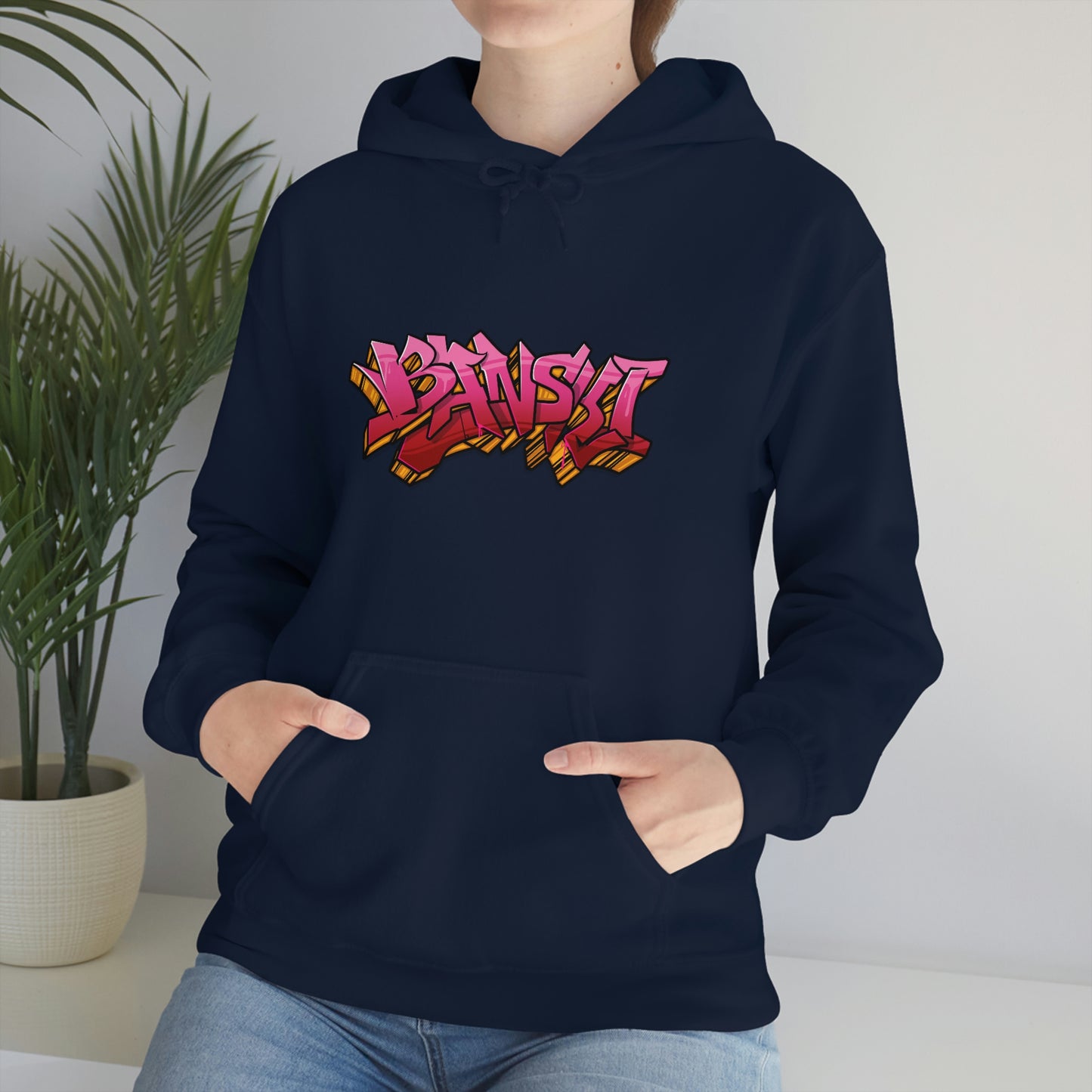 Banski Graffiti2 Heavy Blend™ Hooded Sweatshirt