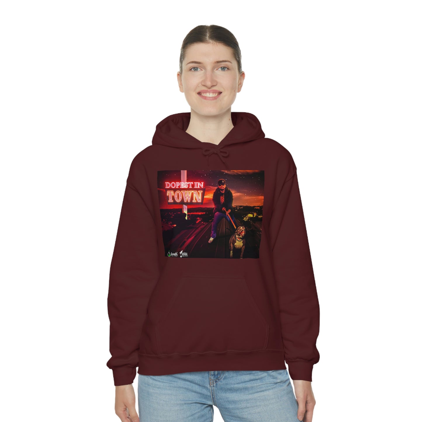 DOPEST IN TOWN Unisex Heavy Blend™ Hooded Sweatshirt
