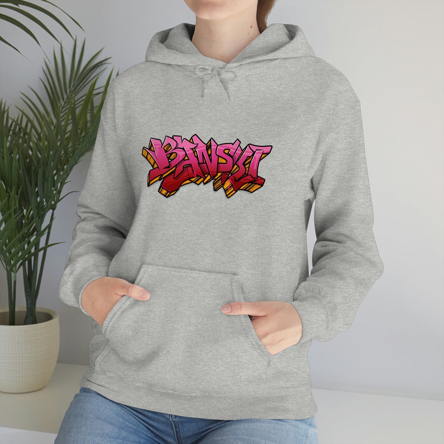Banski Graffiti2 Heavy Blend™ Hooded Sweatshirt