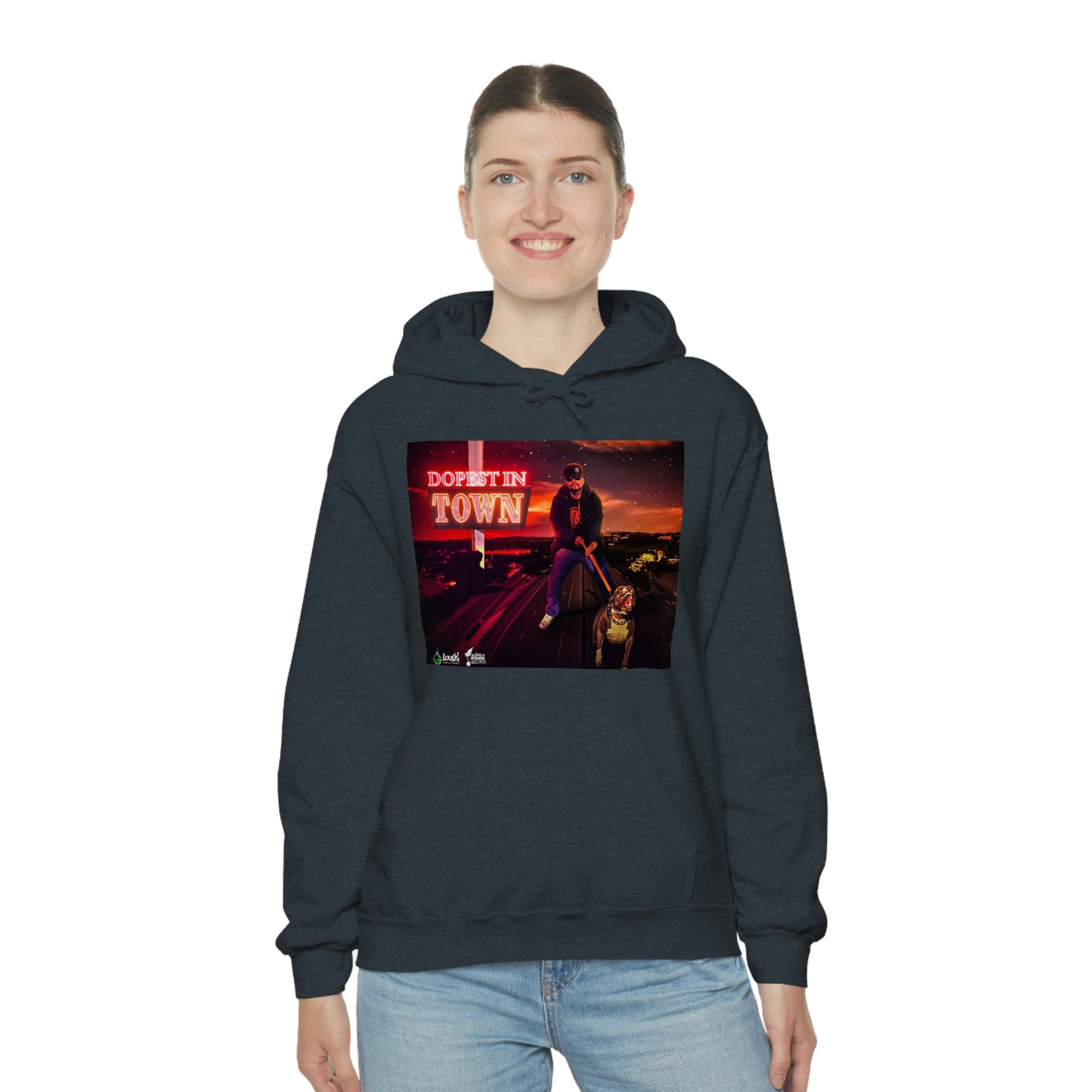 DOPEST IN TOWN Unisex Heavy Blend™ Hooded Sweatshirt