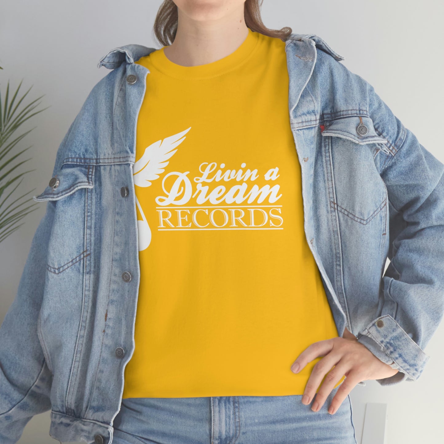 Livin A Dream Records Heavy Cotton Tee [White]