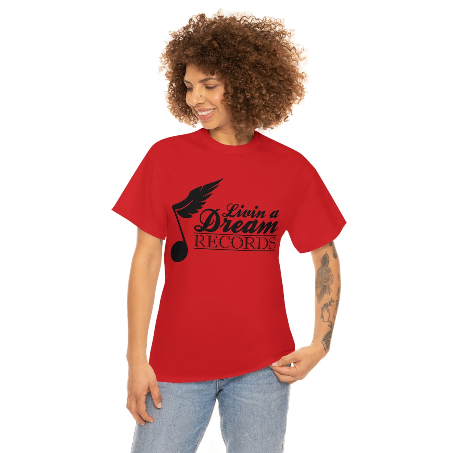 Livin A Dream Records Heavy Cotton Tee