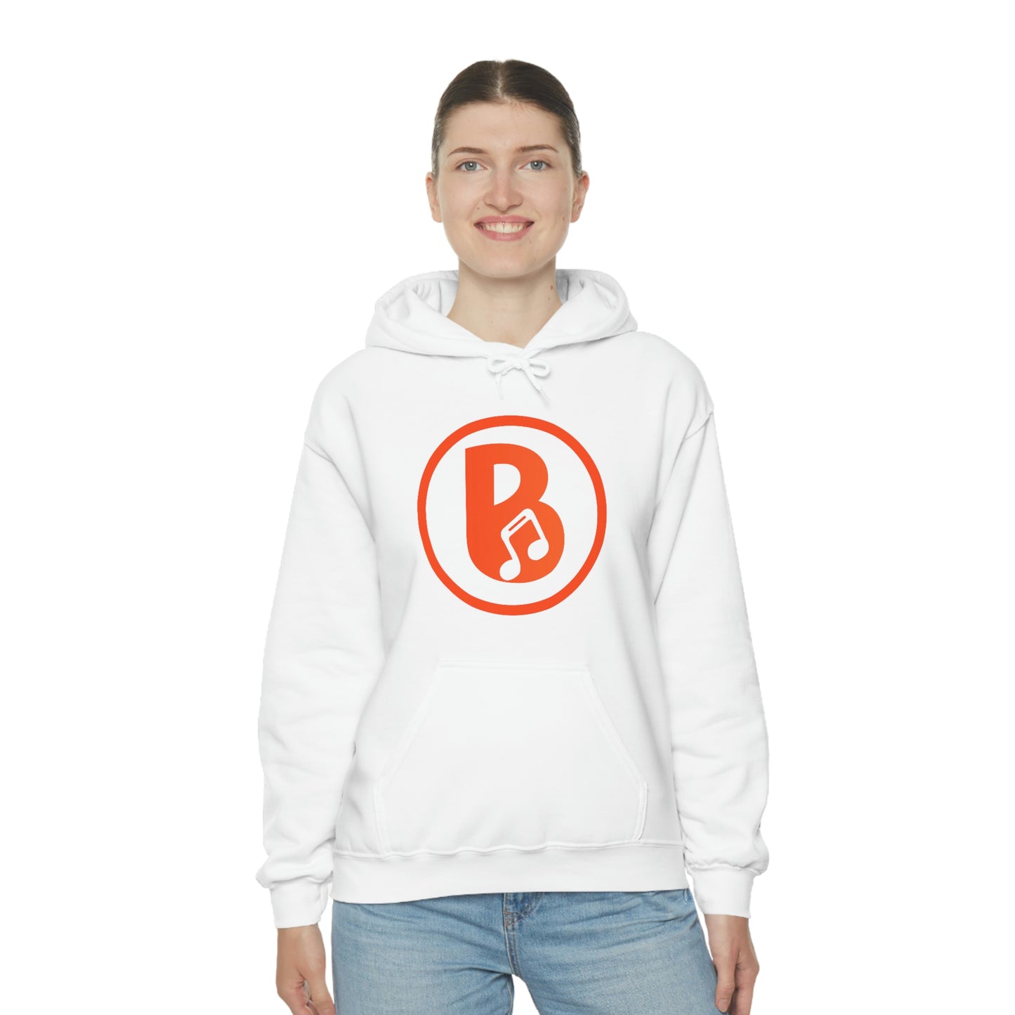 Banski B Logo Heavy Blend™ Hooded Sweatshirt