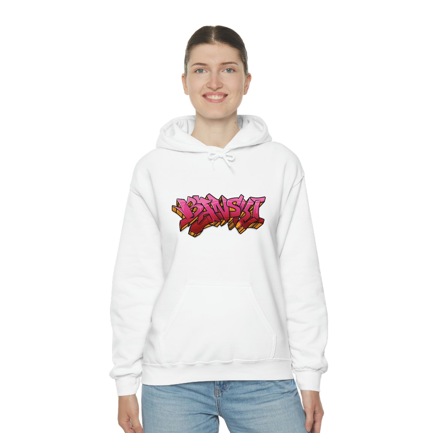 Banski Graffiti2 Heavy Blend™ Hooded Sweatshirt