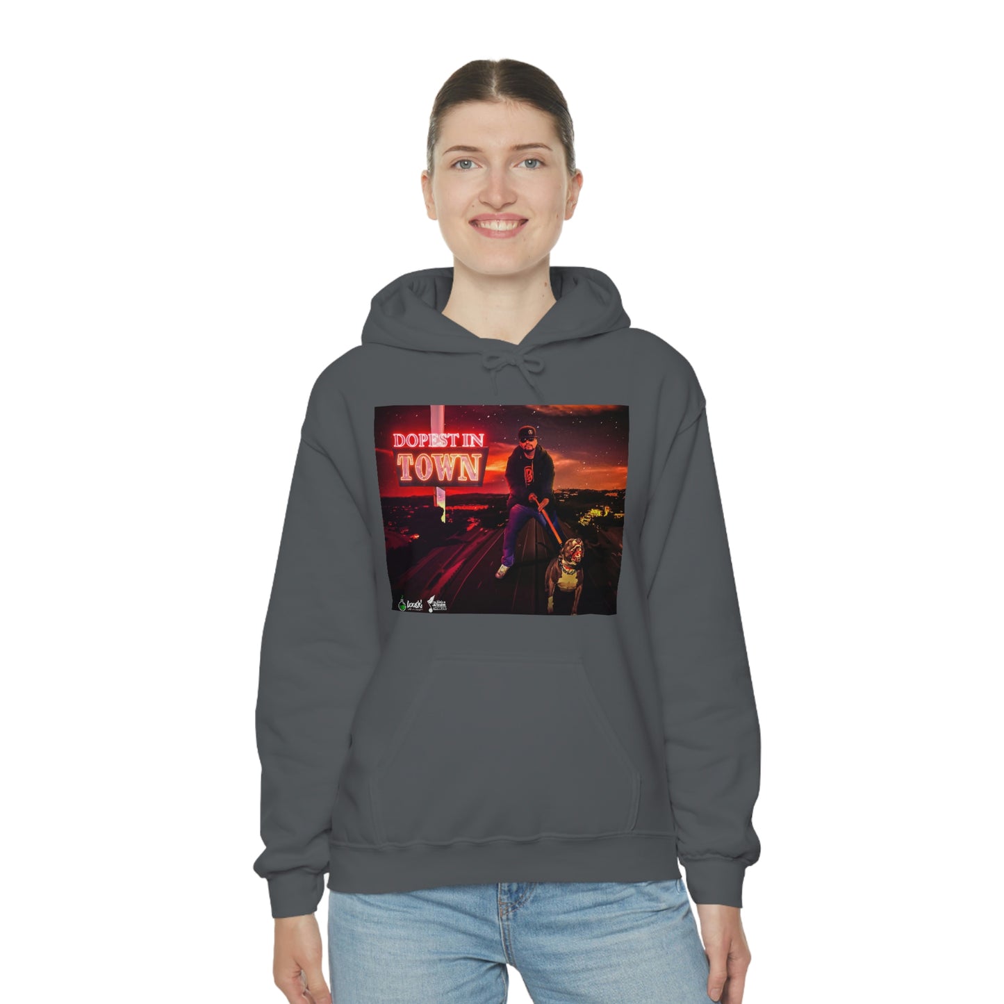 DOPEST IN TOWN Unisex Heavy Blend™ Hooded Sweatshirt