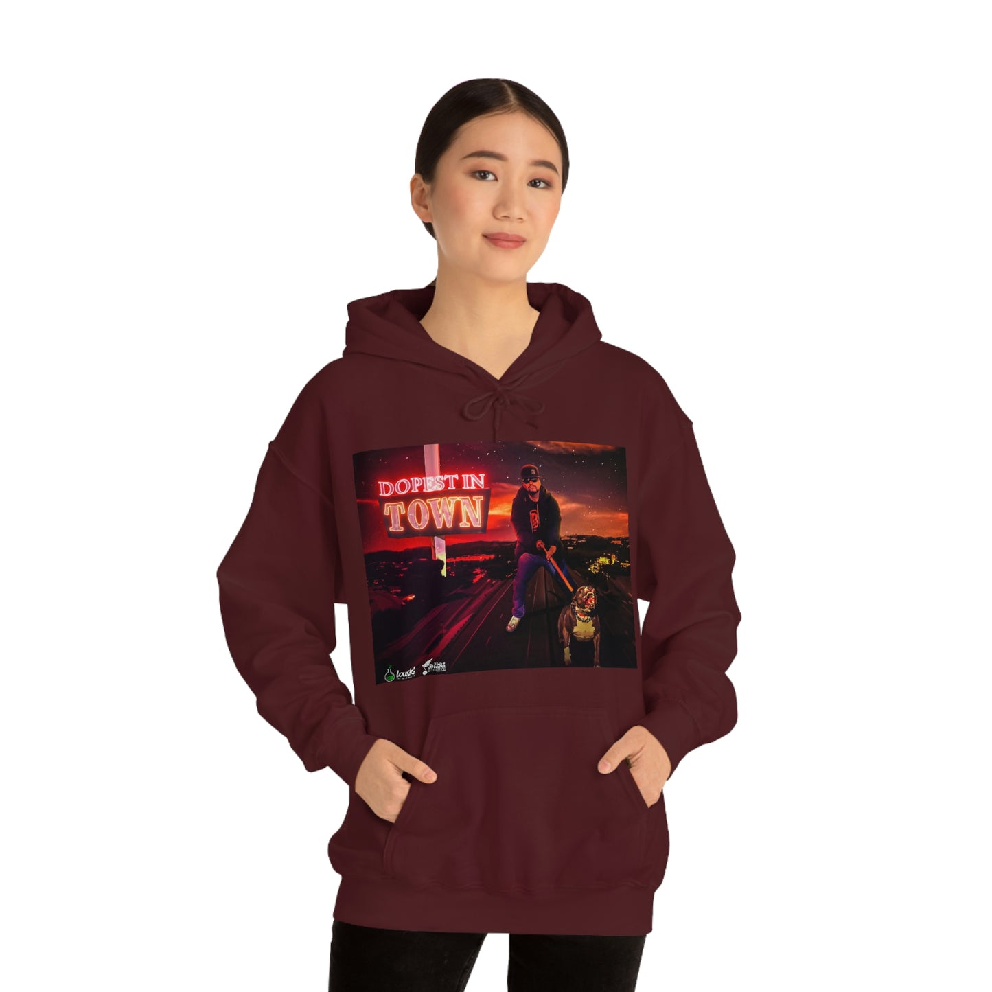 DOPEST IN TOWN Unisex Heavy Blend™ Hooded Sweatshirt