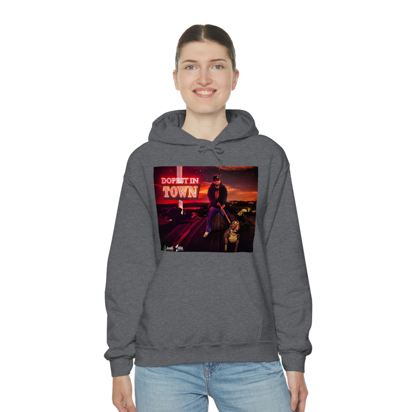 DOPEST IN TOWN Unisex Heavy Blend™ Hooded Sweatshirt