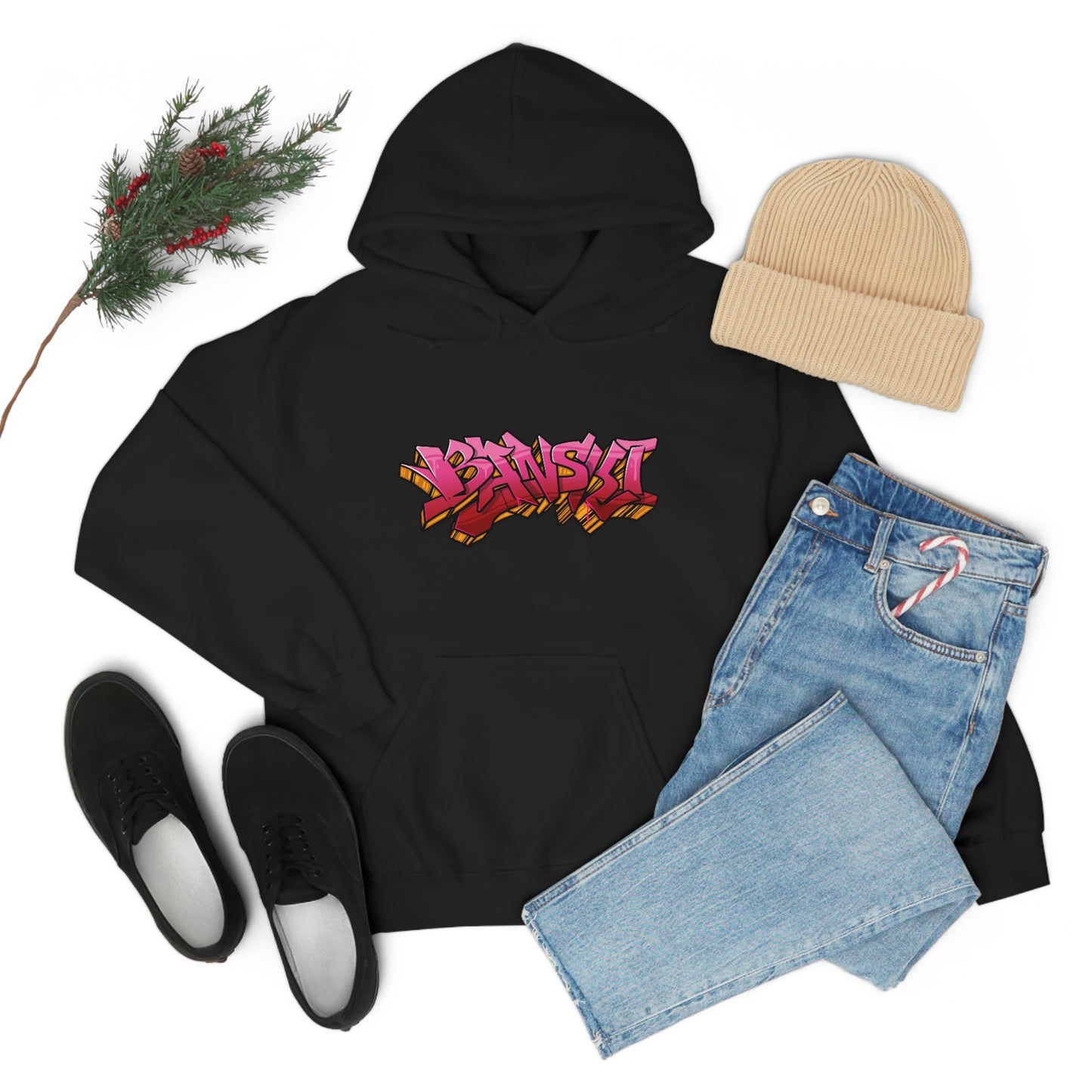 Banski Graffiti2 Heavy Blend™ Hooded Sweatshirt