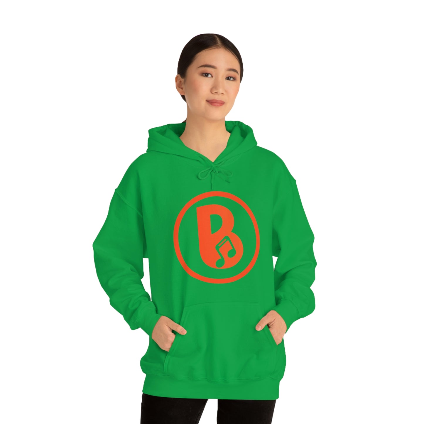 Banski B Logo Heavy Blend™ Hooded Sweatshirt