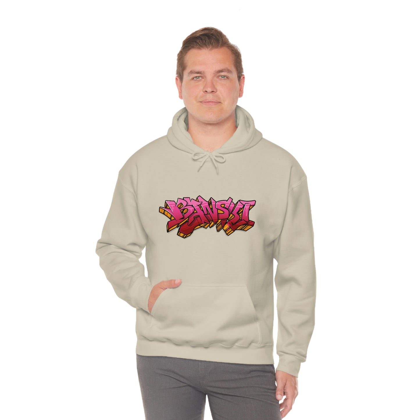 Banski Graffiti2 Heavy Blend™ Hooded Sweatshirt